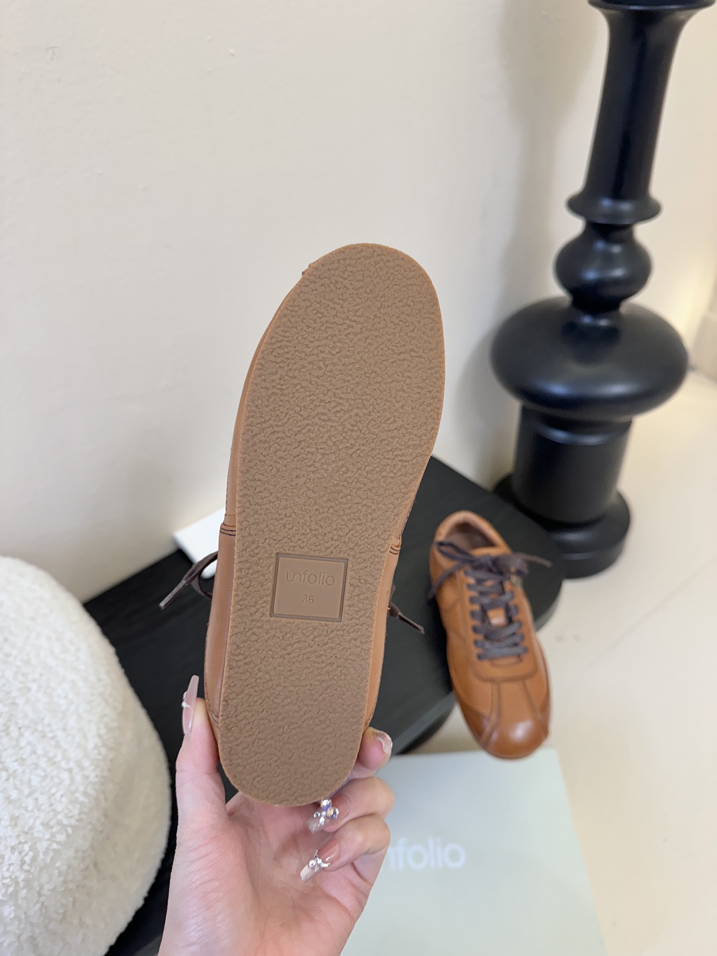 皮unfolio新品Cross-Trainer系带低帮运动鞋文咏珊张小斐众多网红 明星同款 超级如软舒适