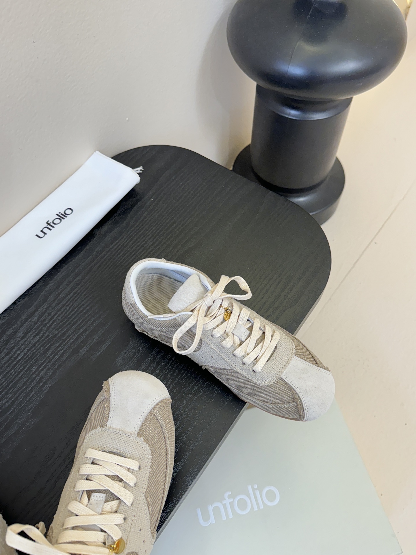 布unfolio新品Cross-Trainer系带低帮运动鞋文咏珊张小斐众多网红 明星同款 超级如软舒适