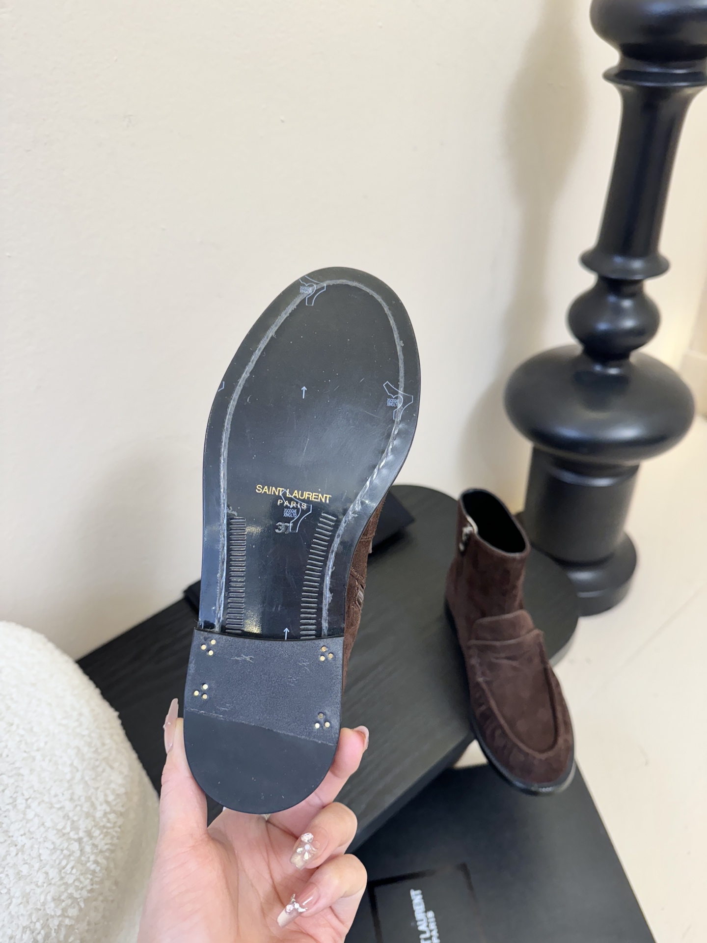 Saint Laurent圣罗兰秋冬最新款布洛克短靴 超多明星时尚博主种草 大小质感与原版完全一致✔️鞋
