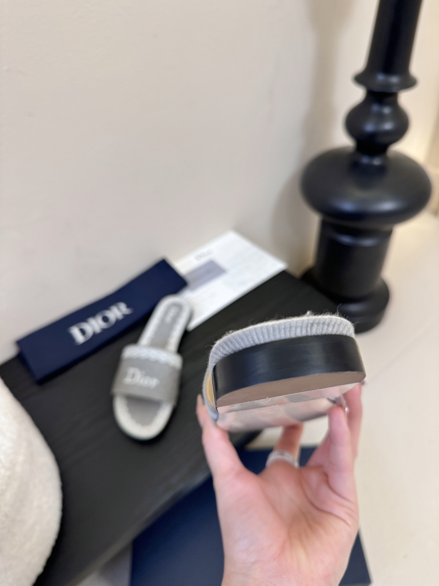 Dior | 迪奥早春新品走秀款CD刺绣logo度假风平底、粗跟拖鞋！ 硬货上新🆕❥代购级别！高级感十足