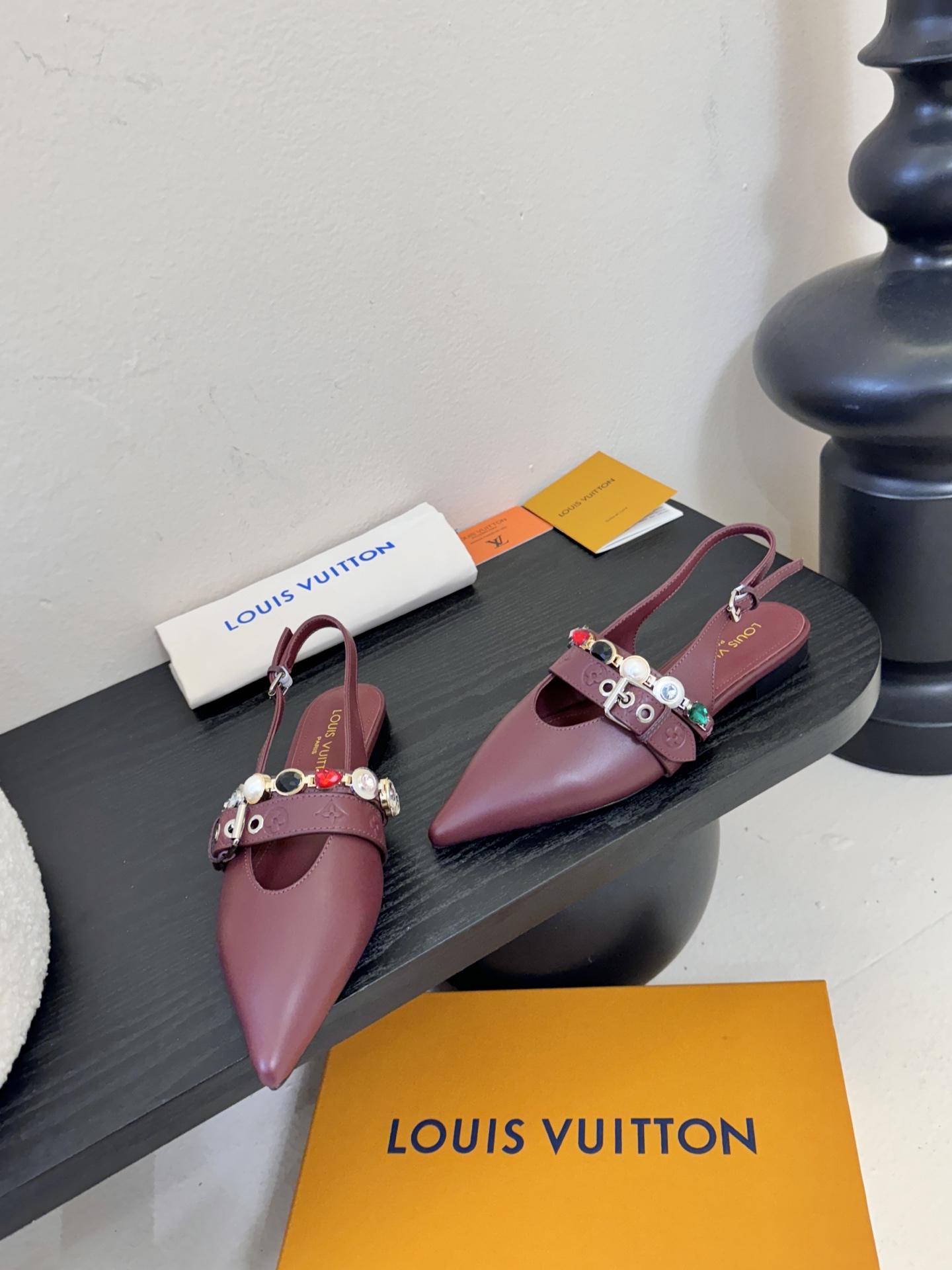 夏季新款 LOUIS VUITTON 路易威登 LV LEGACY 露跟高跟鞋后空凉鞋尖头猫跟高跟凉鞋本