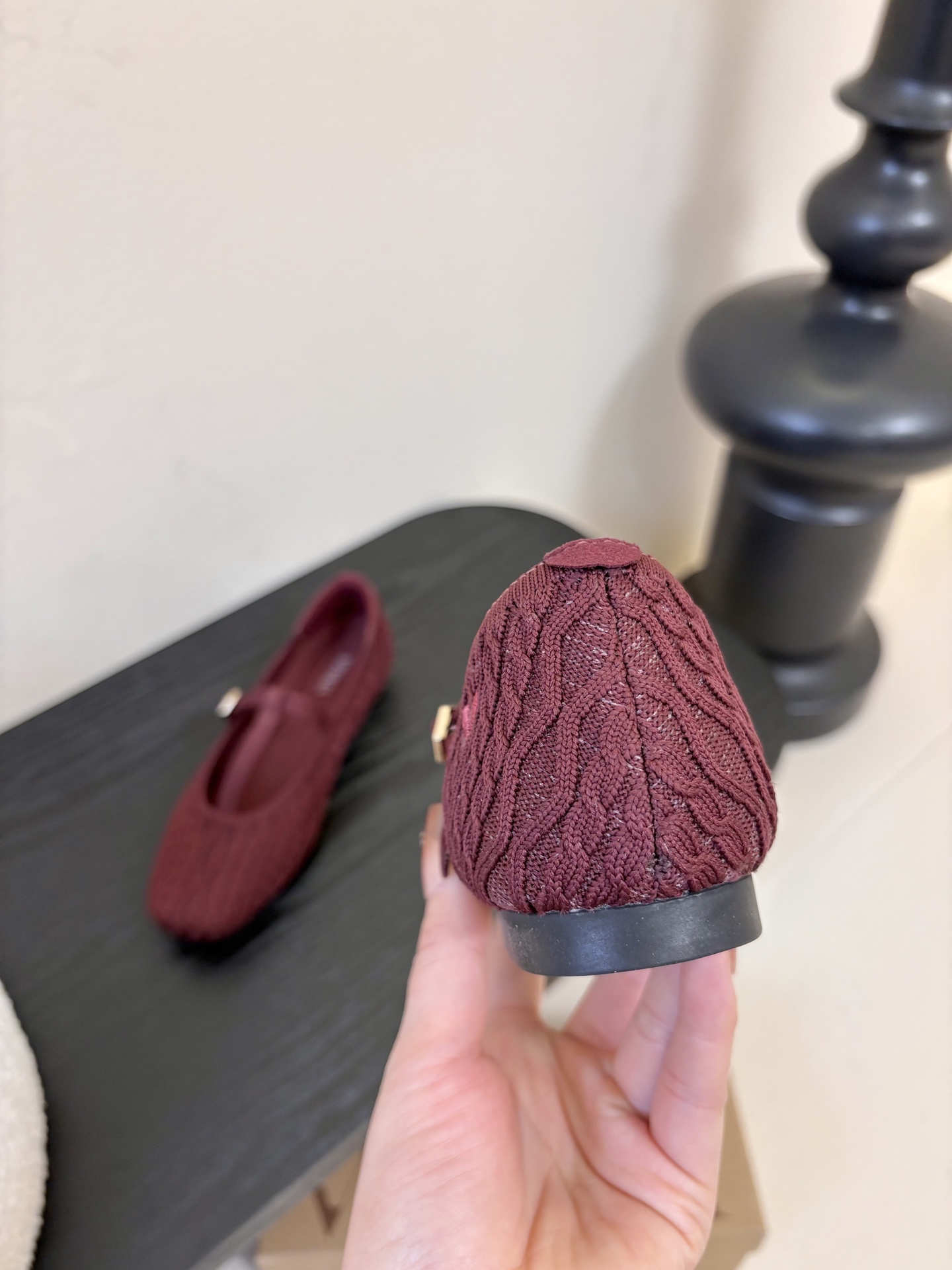 Vivai*25ss 针织风平底鞋玛丽珍鞋单鞋用针织面料，鞋面有麻花纹理，轻便又有弹性，脚感像穿袜子一样