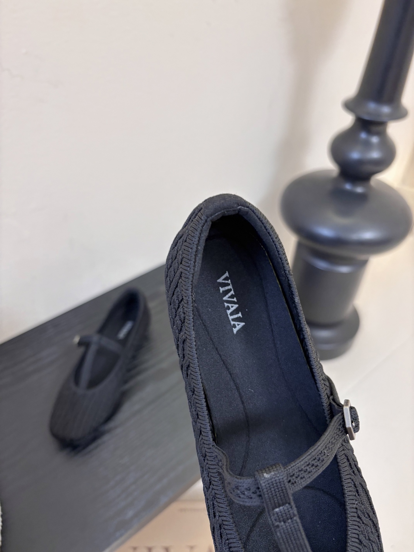 Vivai*25ss 针织风平底鞋玛丽珍鞋单鞋用针织面料，鞋面有麻花纹理，轻便又有弹性，脚感像穿袜子一样