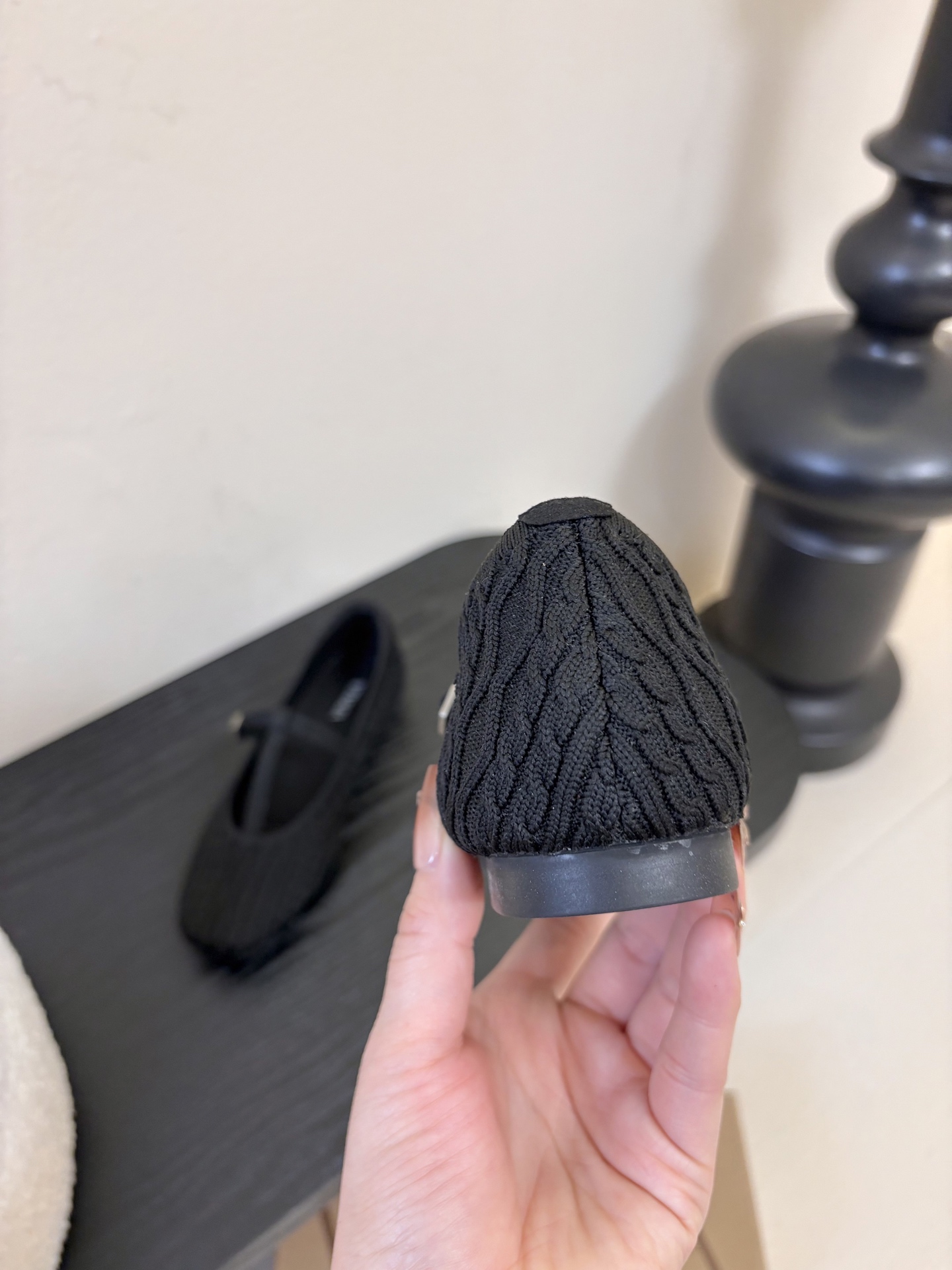 Vivai*25ss 针织风平底鞋玛丽珍鞋单鞋用针织面料，鞋面有麻花纹理，轻便又有弹性，脚感像穿袜子一样