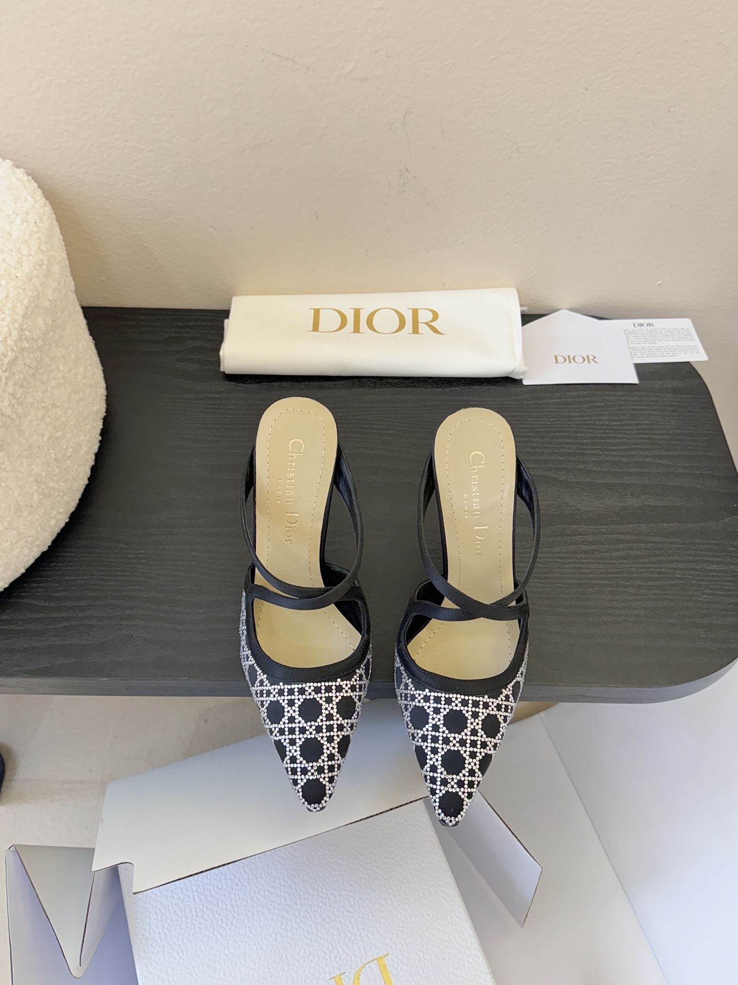 Dio* CD迪奥25ss春夏璀璨星河系列新品高跟鞋网纱鞋面 搭配经典藤格纹水钻 blingbling地