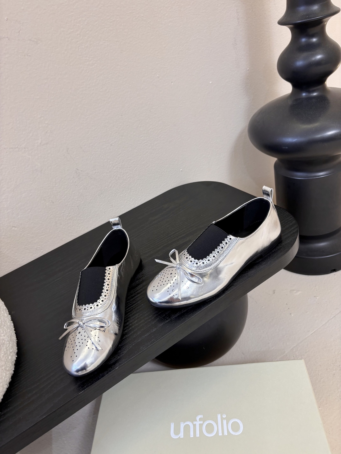 UNFOLIO26春夏超柔软芭蕾鞋鞋身采用进口柔软牛油皮&超软金属皮内里垫脚：水染羊皮尺码35-39 4