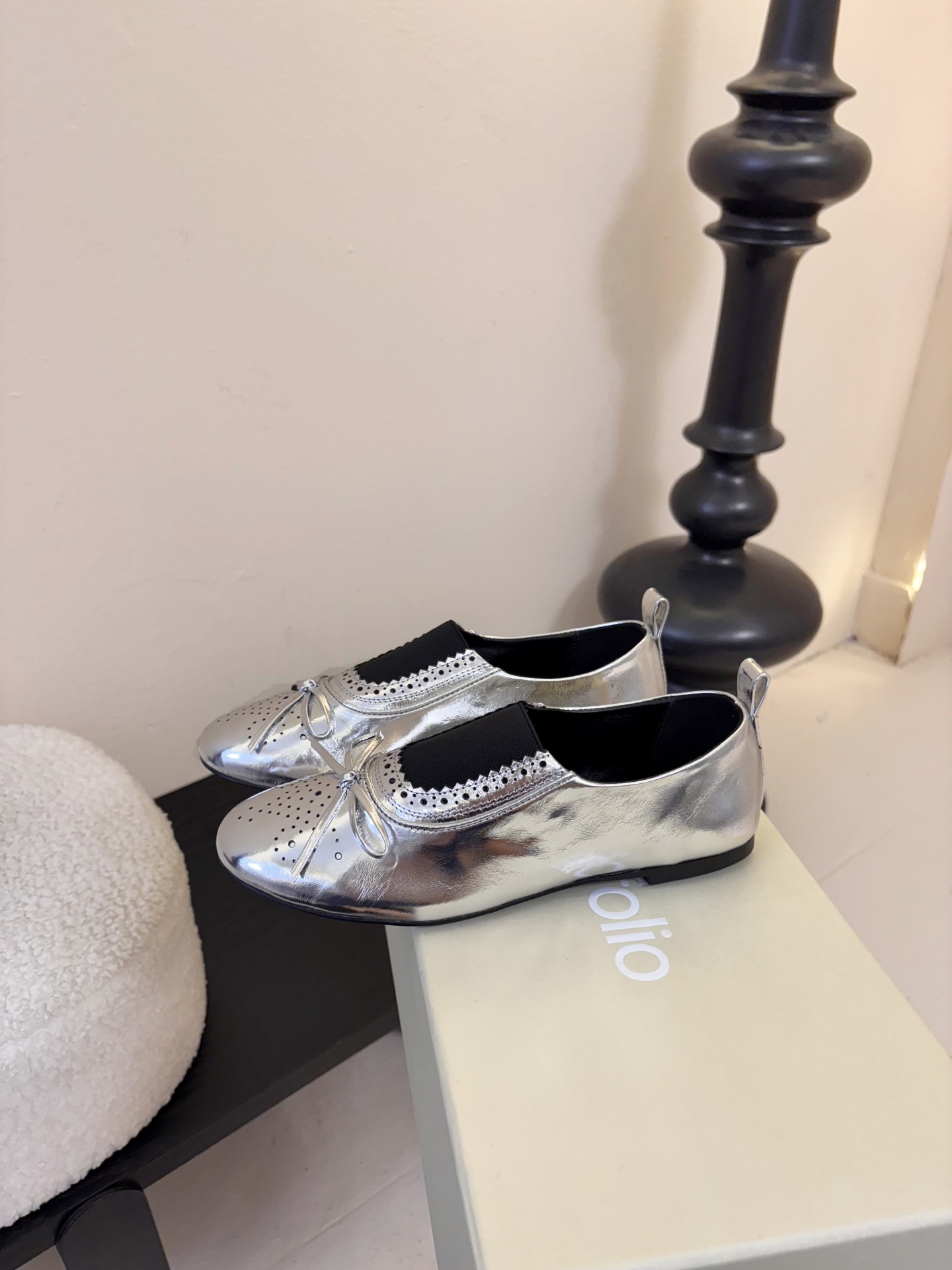 UNFOLIO26春夏超柔软芭蕾鞋鞋身采用进口柔软牛油皮&超软金属皮内里垫脚：水染羊皮尺码35-39 4