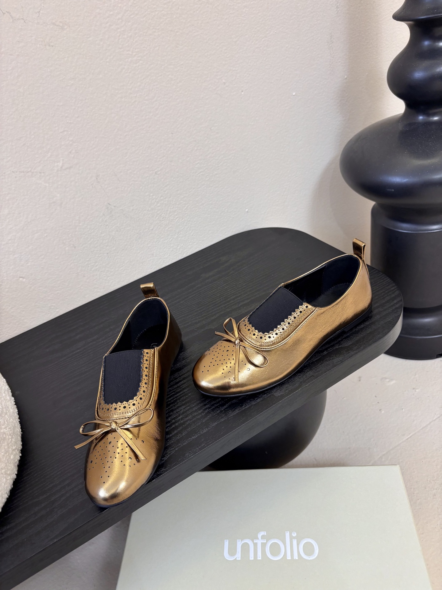 UNFOLIO26春夏超柔软芭蕾鞋鞋身采用进口柔软牛油皮&超软金属皮内里垫脚：水染羊皮尺码35-39 4