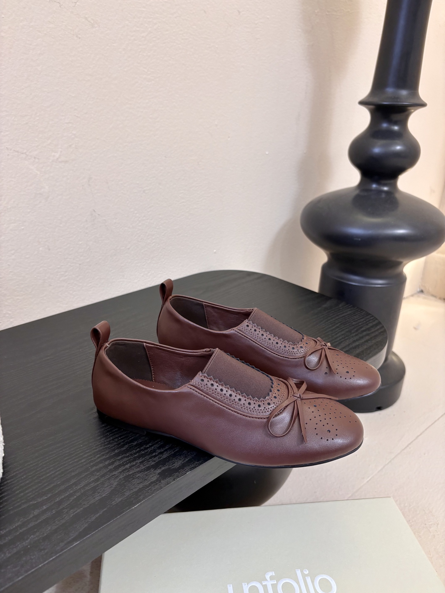 UNFOLIO26春夏超柔软芭蕾鞋鞋身采用进口柔软牛油皮&超软金属皮内里垫脚：水染羊皮尺码35-39 4