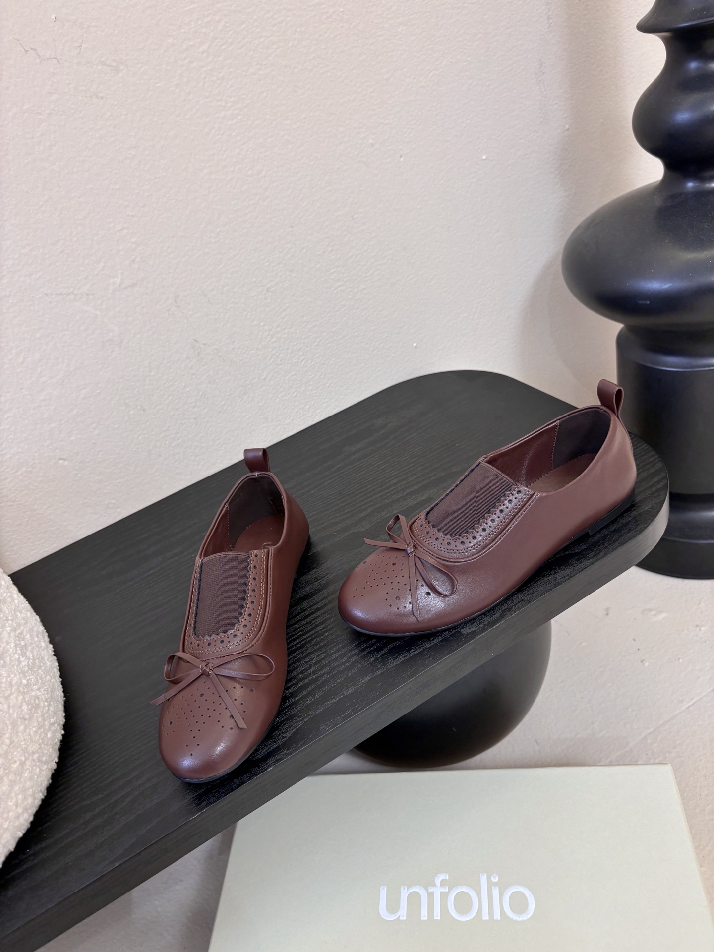 UNFOLIO26春夏超柔软芭蕾鞋鞋身采用进口柔软牛油皮&超软金属皮内里垫脚：水染羊皮尺码35-39 4