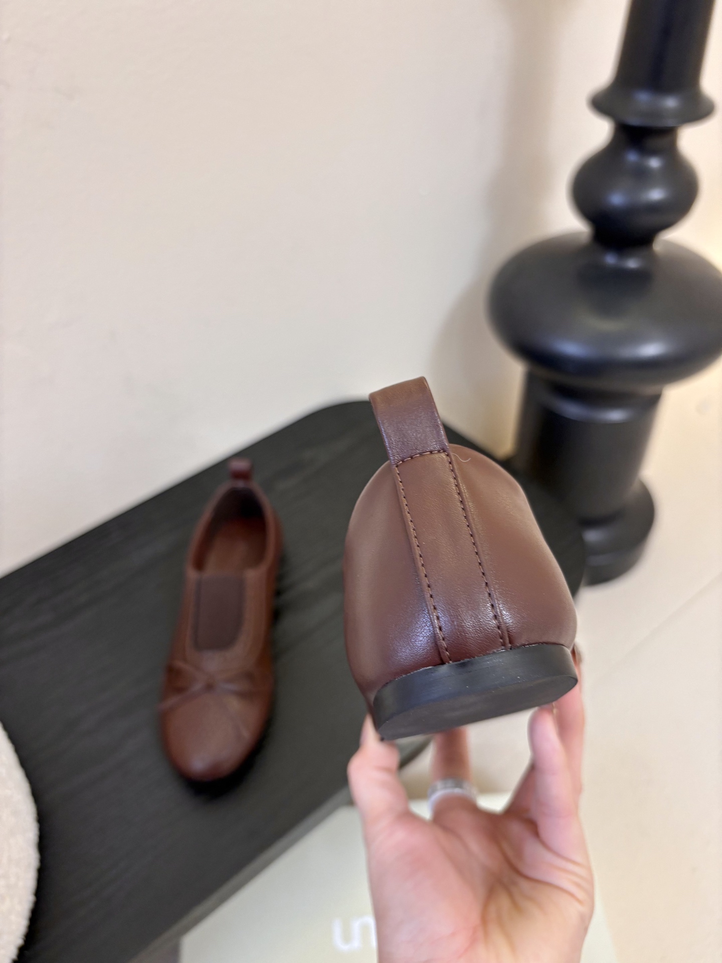 UNFOLIO26春夏超柔软芭蕾鞋鞋身采用进口柔软牛油皮&超软金属皮内里垫脚：水染羊皮尺码35-39 4