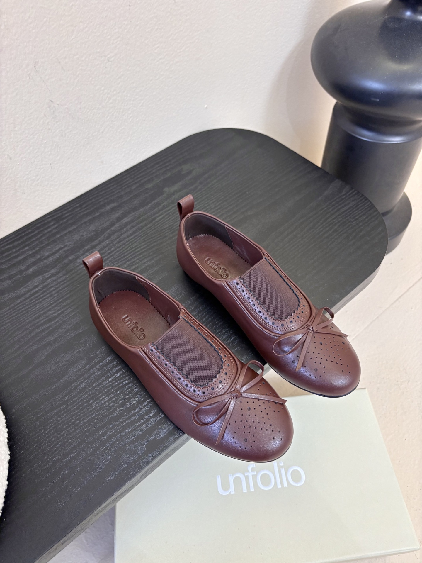 UNFOLIO26春夏超柔软芭蕾鞋鞋身采用进口柔软牛油皮&超软金属皮内里垫脚：水染羊皮尺码35-39 4