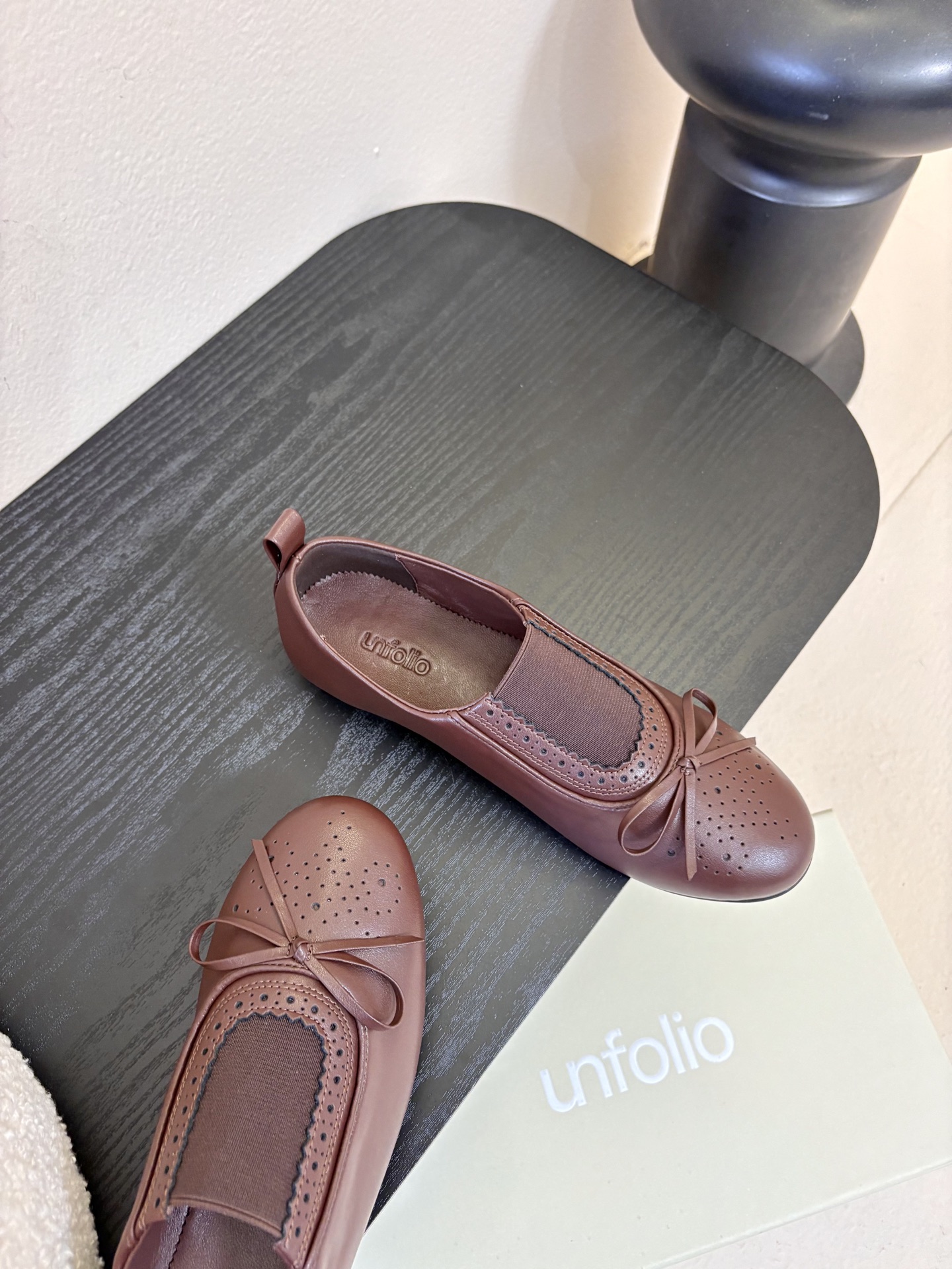 UNFOLIO26春夏超柔软芭蕾鞋鞋身采用进口柔软牛油皮&超软金属皮内里垫脚：水染羊皮尺码35-39 4
