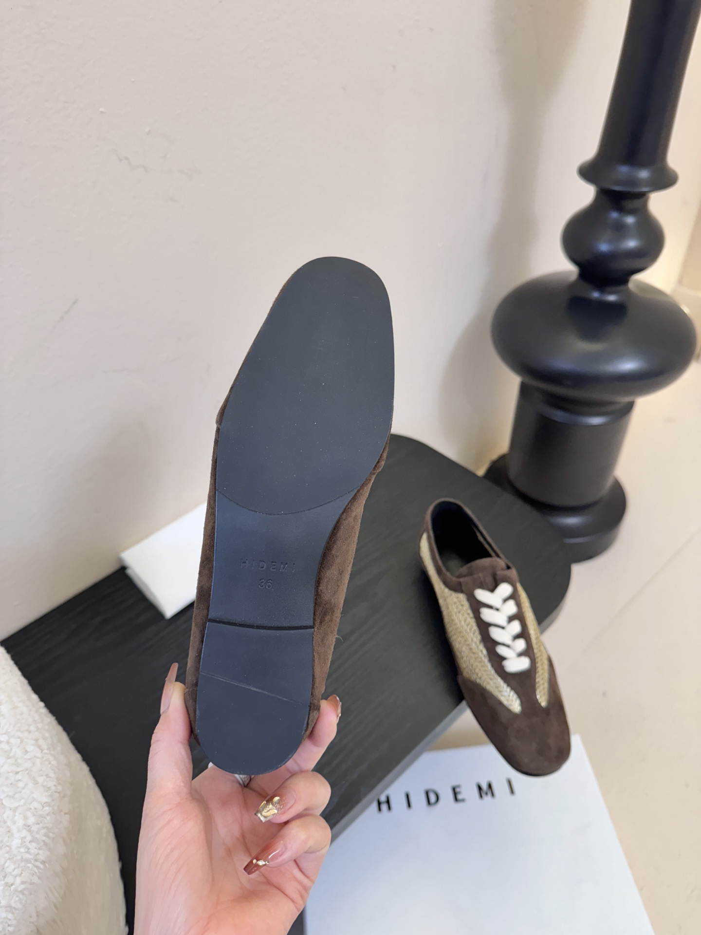 HIDEMI ✨ 2026早春新款复古中性镂空编织平底单鞋乐福鞋✨时髦配色💯好看❗️好穿❗️时髦精纷纷g