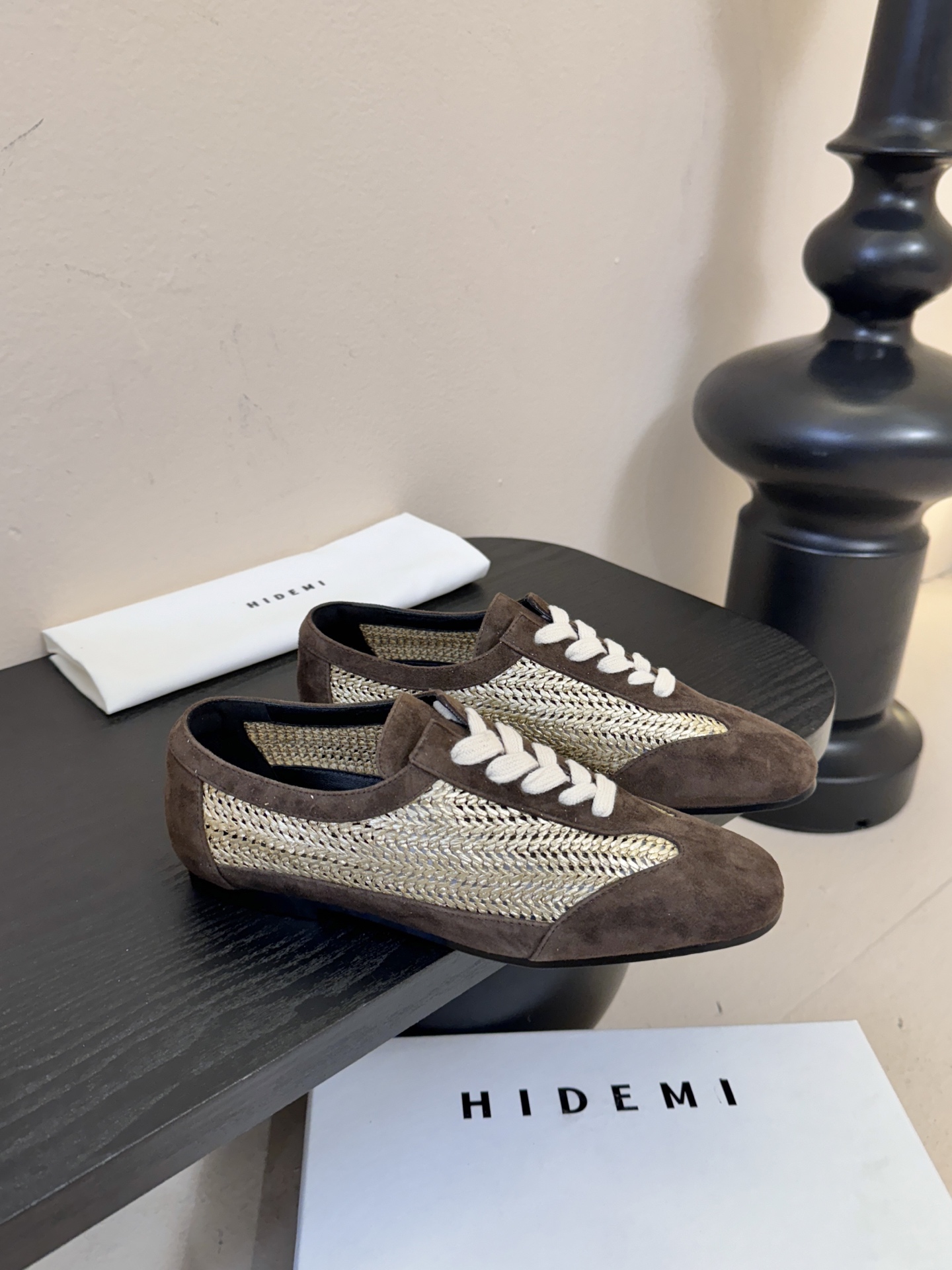 HIDEMI ✨ 2026早春新款复古中性镂空编织平底单鞋乐福鞋✨时髦配色💯好看❗️好穿❗️时髦精纷纷g