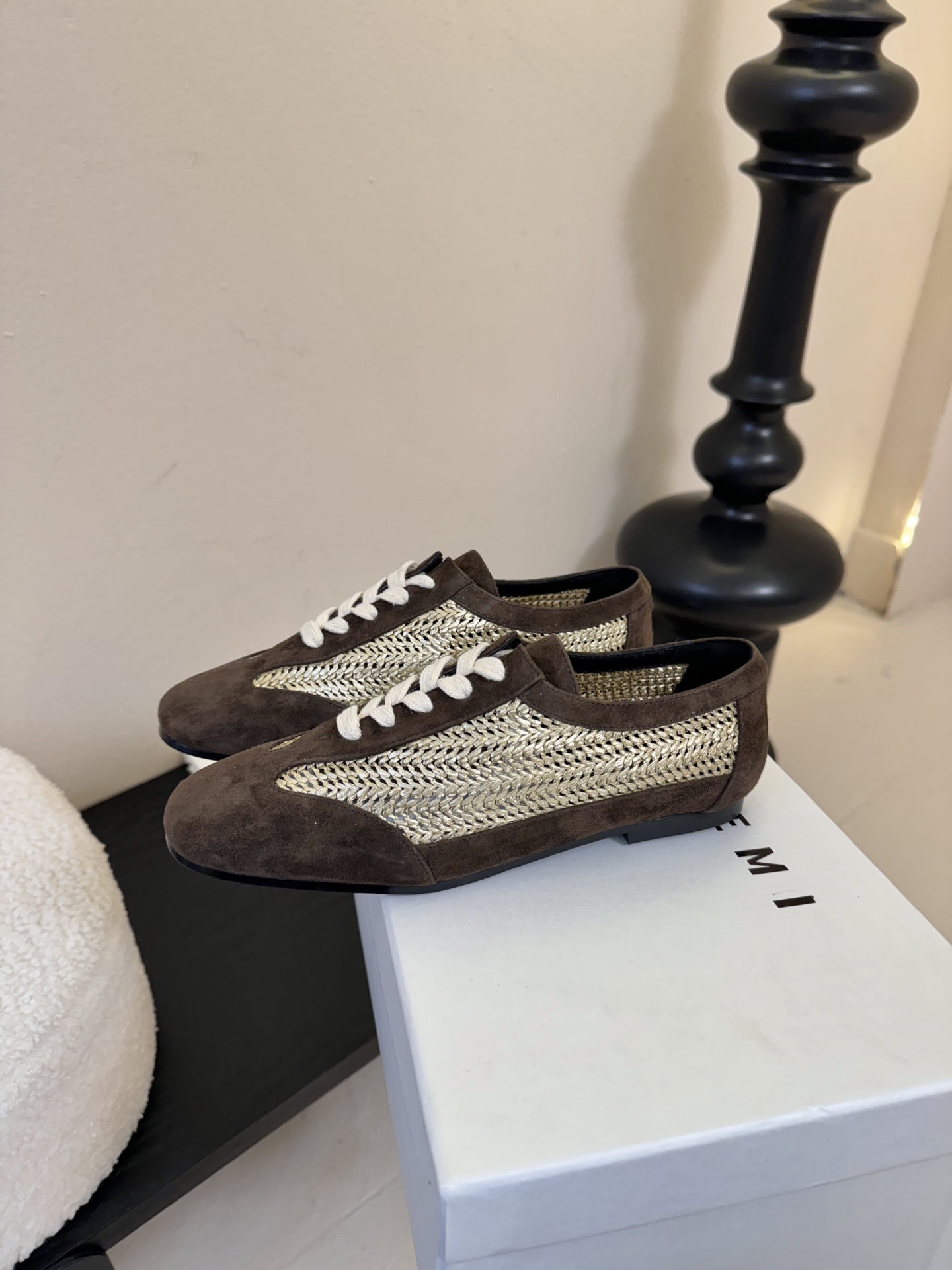 HIDEMI ✨ 2026早春新款复古中性镂空编织平底单鞋乐福鞋✨时髦配色💯好看❗️好穿❗️时髦精纷纷g