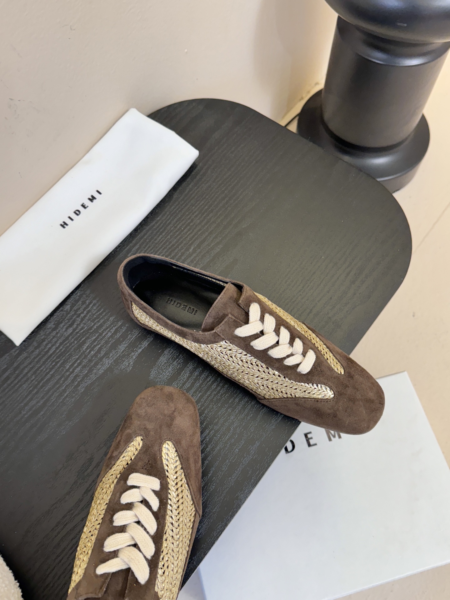 HIDEMI ✨ 2026早春新款复古中性镂空编织平底单鞋乐福鞋✨时髦配色💯好看❗️好穿❗️时髦精纷纷g