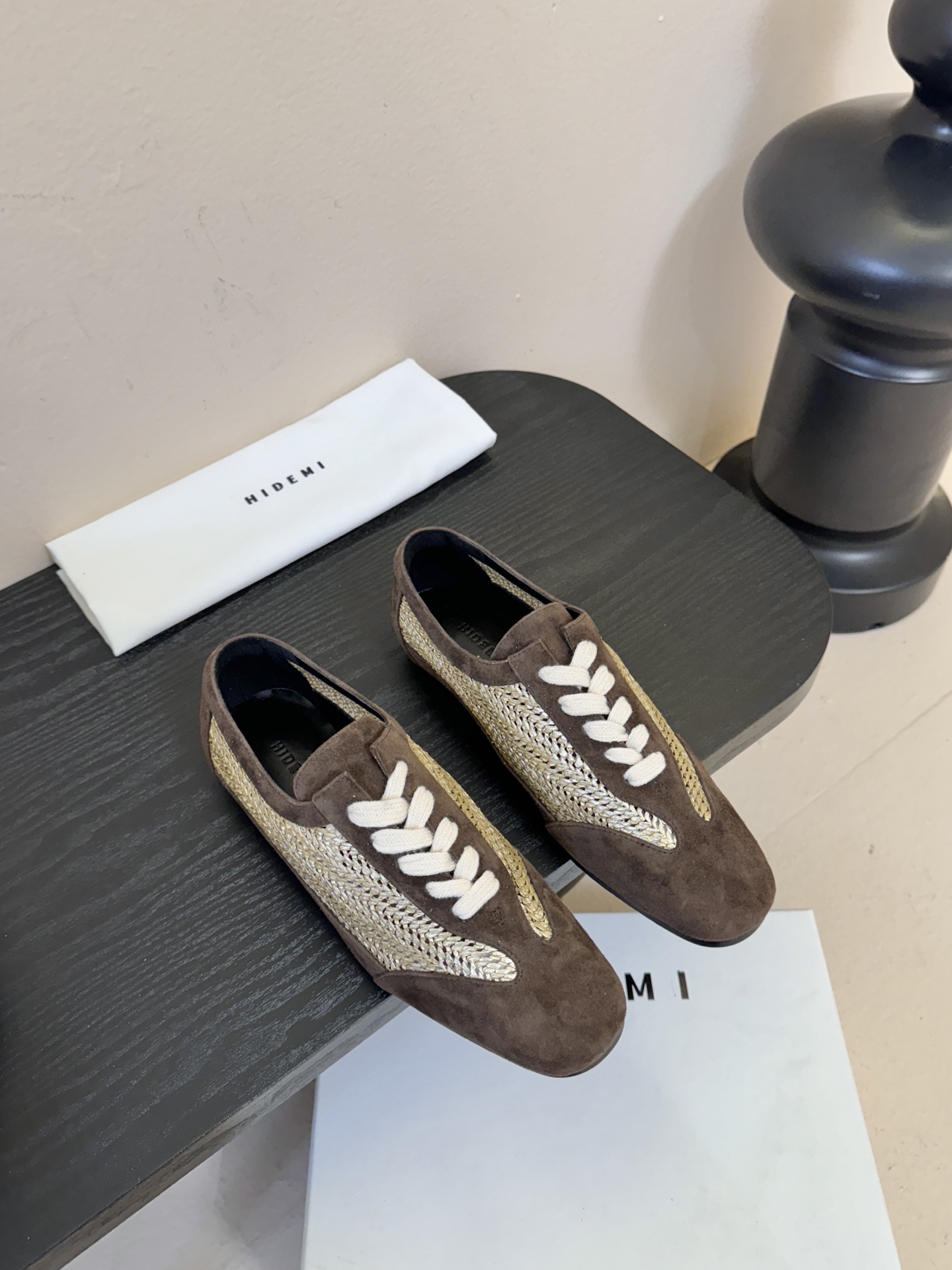 HIDEMI ✨ 2026早春新款复古中性镂空编织平底单鞋乐福鞋✨时髦配色💯好看❗️好穿❗️时髦精纷纷g