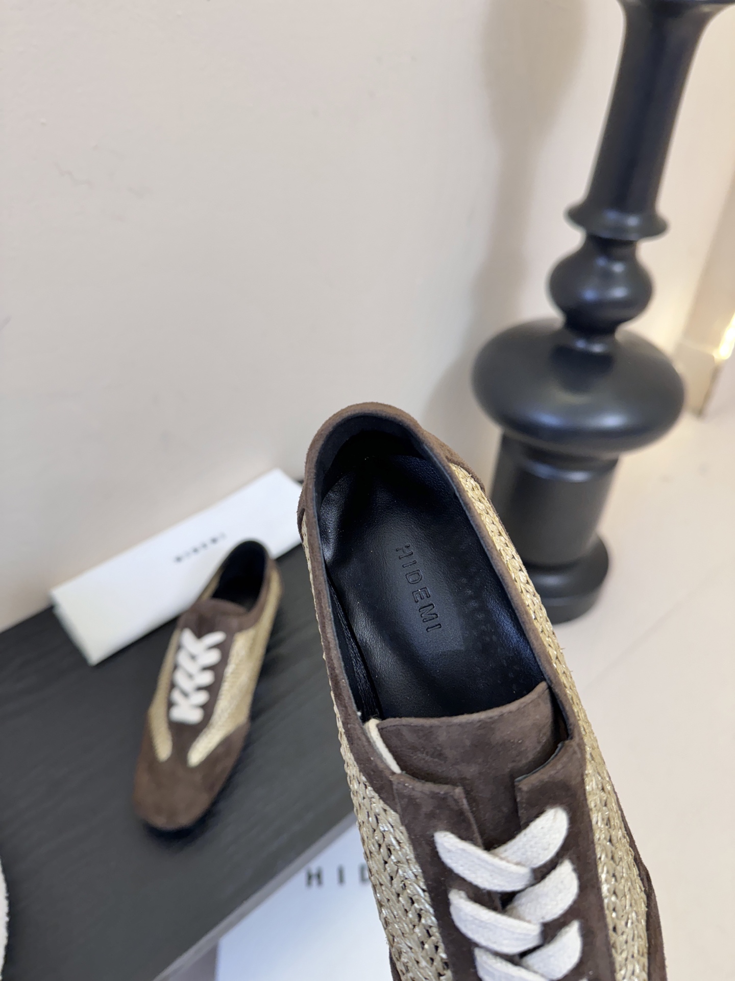 HIDEMI ✨ 2026早春新款复古中性镂空编织平底单鞋乐福鞋✨时髦配色💯好看❗️好穿❗️时髦精纷纷g