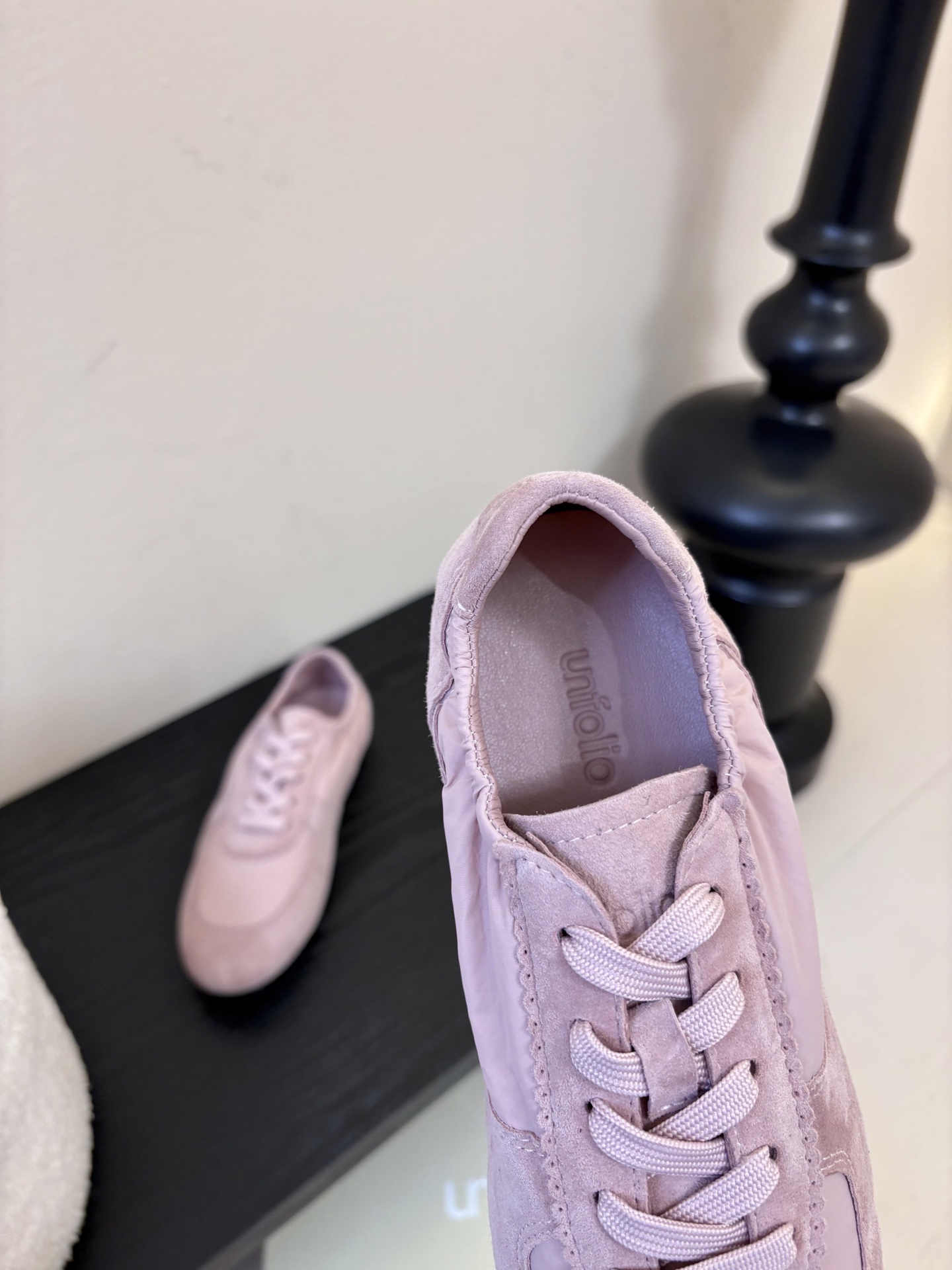 UNFOLIO cambre褶皱芭蕾德训鞋，材料同原版一致，鞋面羊反绒➕防水尼龙织物，内里&垫脚羊皮，尺