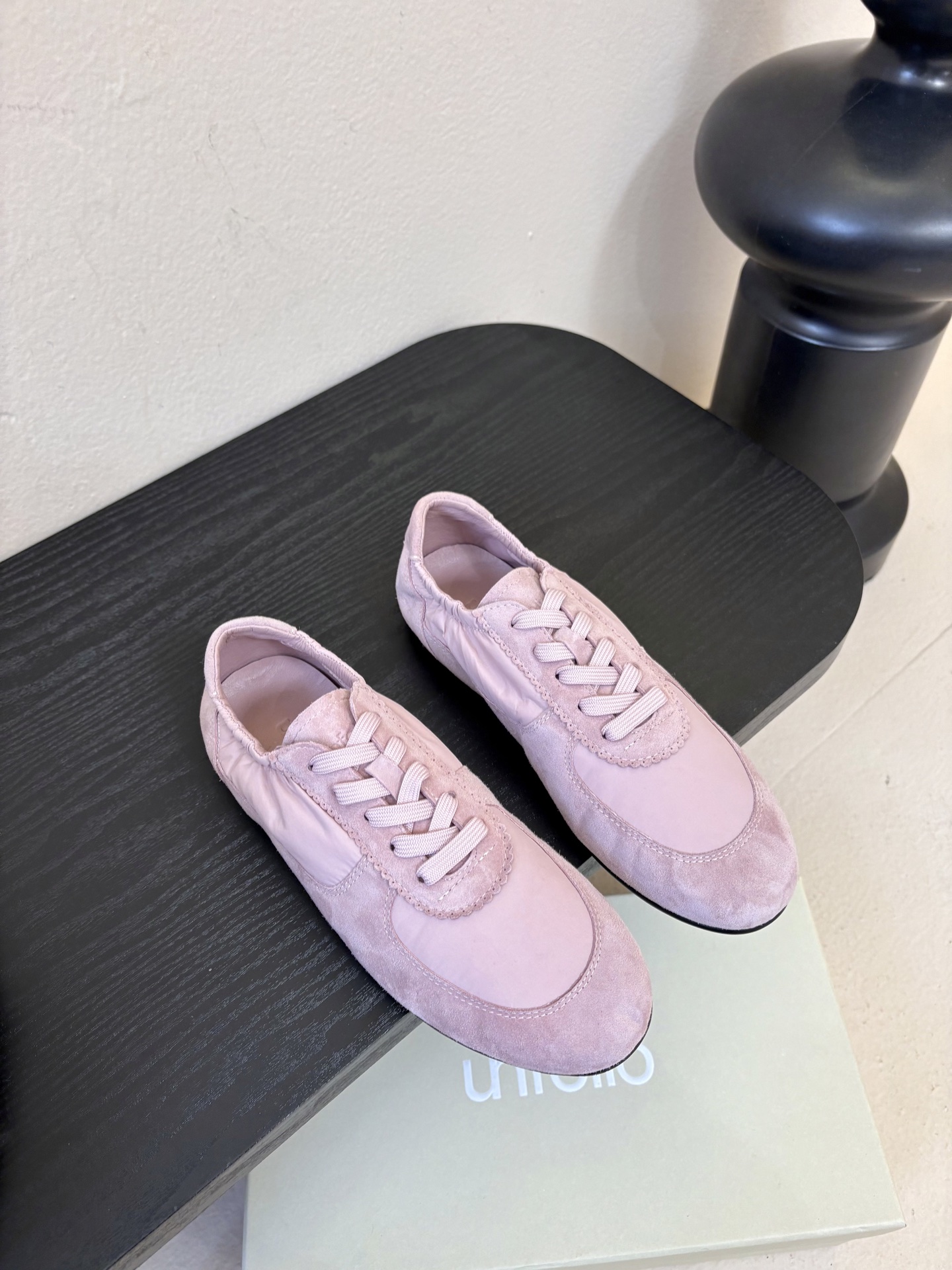 UNFOLIO cambre褶皱芭蕾德训鞋，材料同原版一致，鞋面羊反绒➕防水尼龙织物，内里&垫脚羊皮，尺