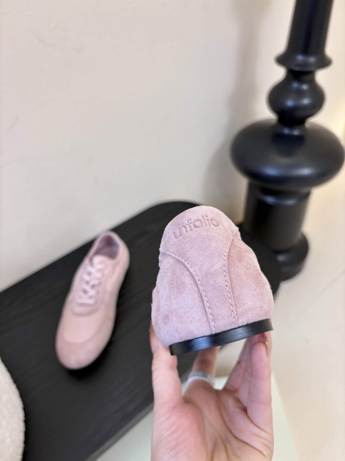 UNFOLIO cambre褶皱芭蕾德训鞋，材料同原版一致，鞋面羊反绒➕防水尼龙织物，内里&垫脚羊皮，尺