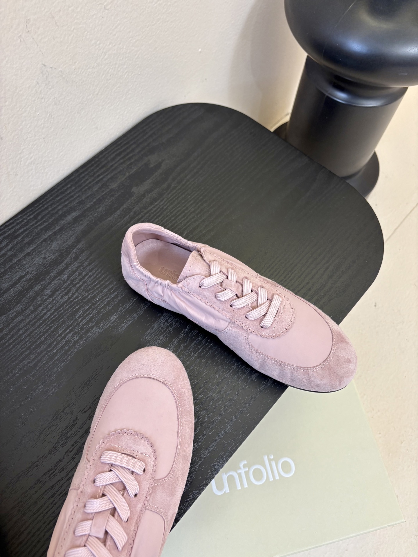 UNFOLIO cambre褶皱芭蕾德训鞋，材料同原版一致，鞋面羊反绒➕防水尼龙织物，内里&垫脚羊皮，尺