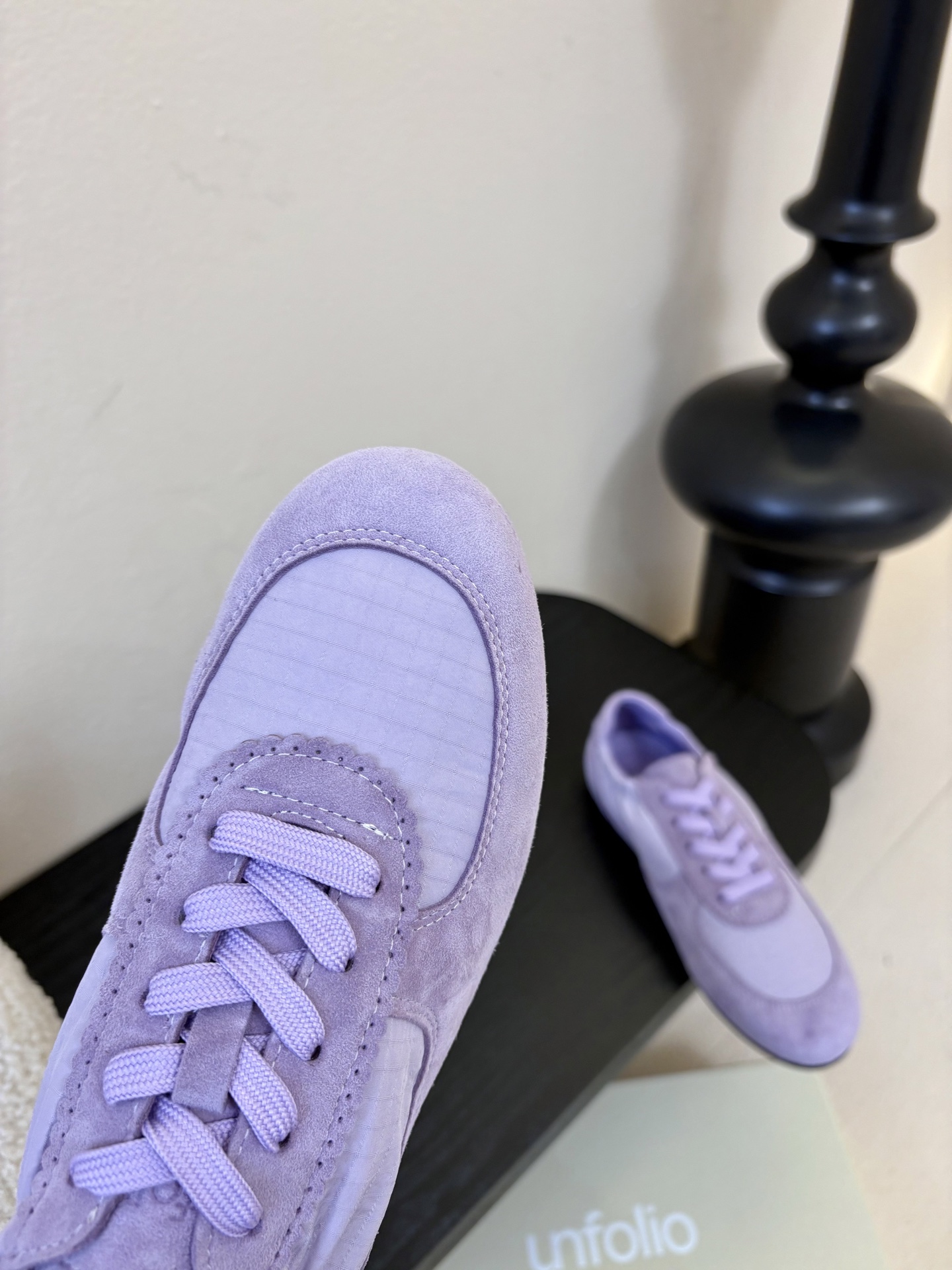 UNFOLIO cambre褶皱芭蕾德训鞋，材料同原版一致，鞋面羊反绒➕防水尼龙织物，内里&垫脚羊皮，尺