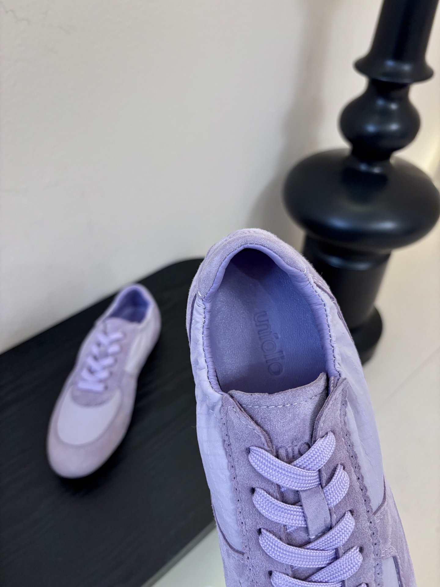 UNFOLIO cambre褶皱芭蕾德训鞋，材料同原版一致，鞋面羊反绒➕防水尼龙织物，内里&垫脚羊皮，尺