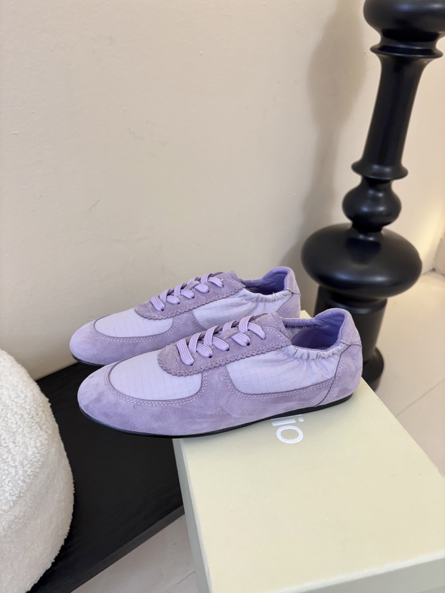 UNFOLIO cambre褶皱芭蕾德训鞋，材料同原版一致，鞋面羊反绒➕防水尼龙织物，内里&垫脚羊皮，尺