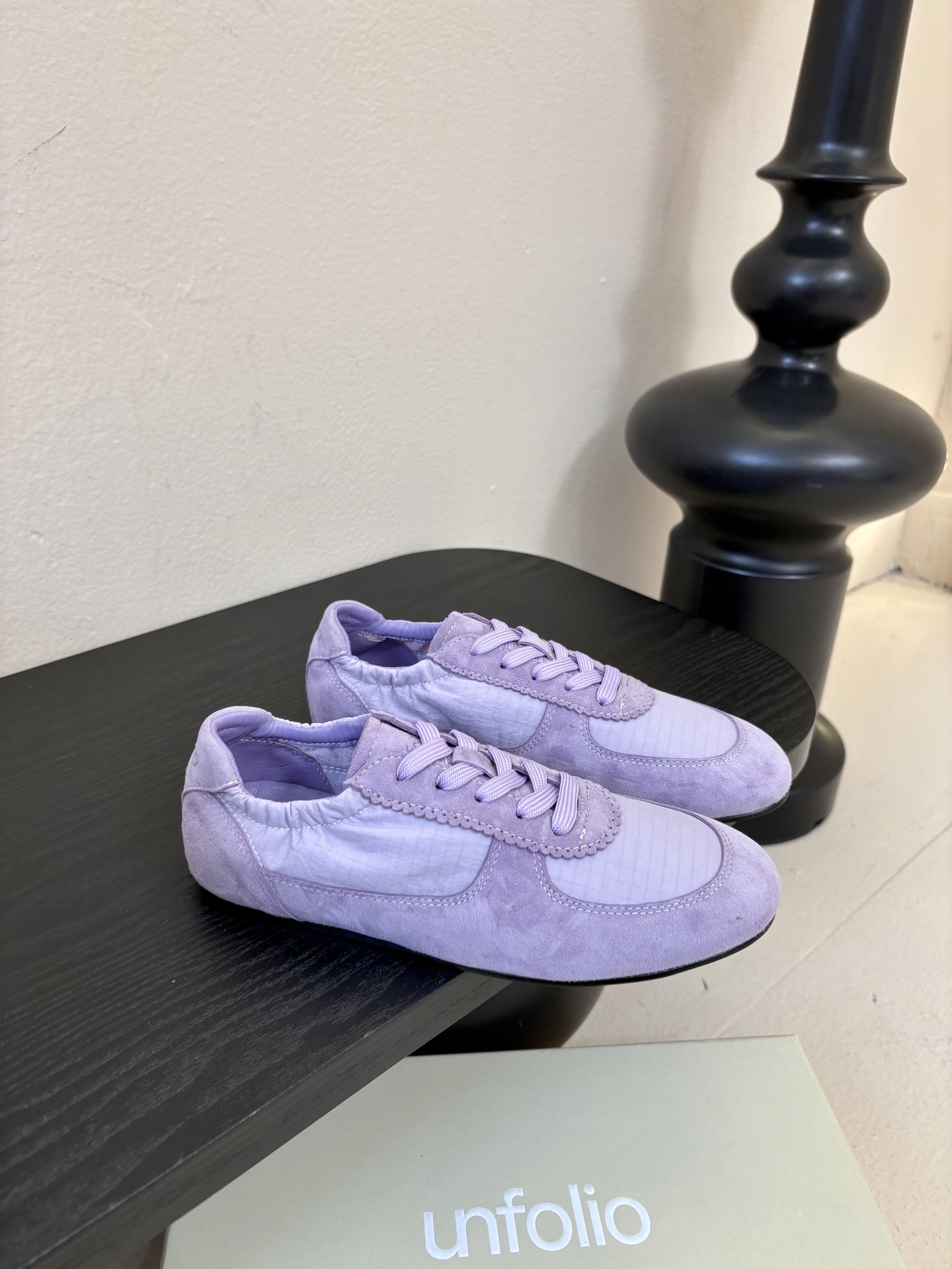 UNFOLIO cambre褶皱芭蕾德训鞋，材料同原版一致，鞋面羊反绒➕防水尼龙织物，内里&垫脚羊皮，尺