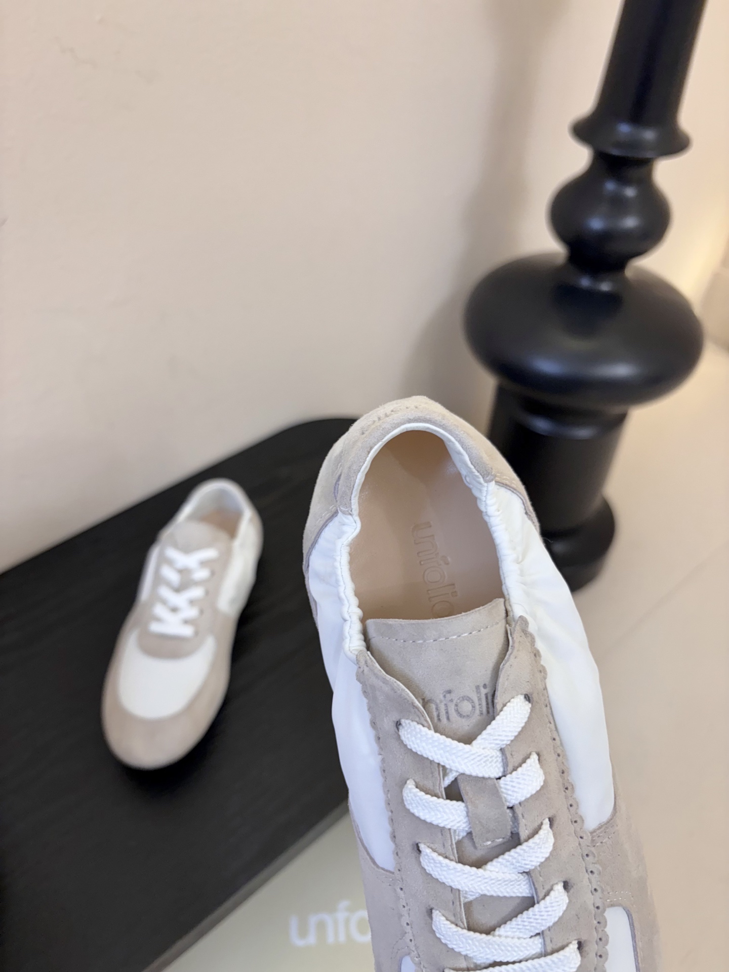 UNFOLIO cambre褶皱芭蕾德训鞋，材料同原版一致，鞋面羊反绒➕防水尼龙织物，内里&垫脚羊皮，尺