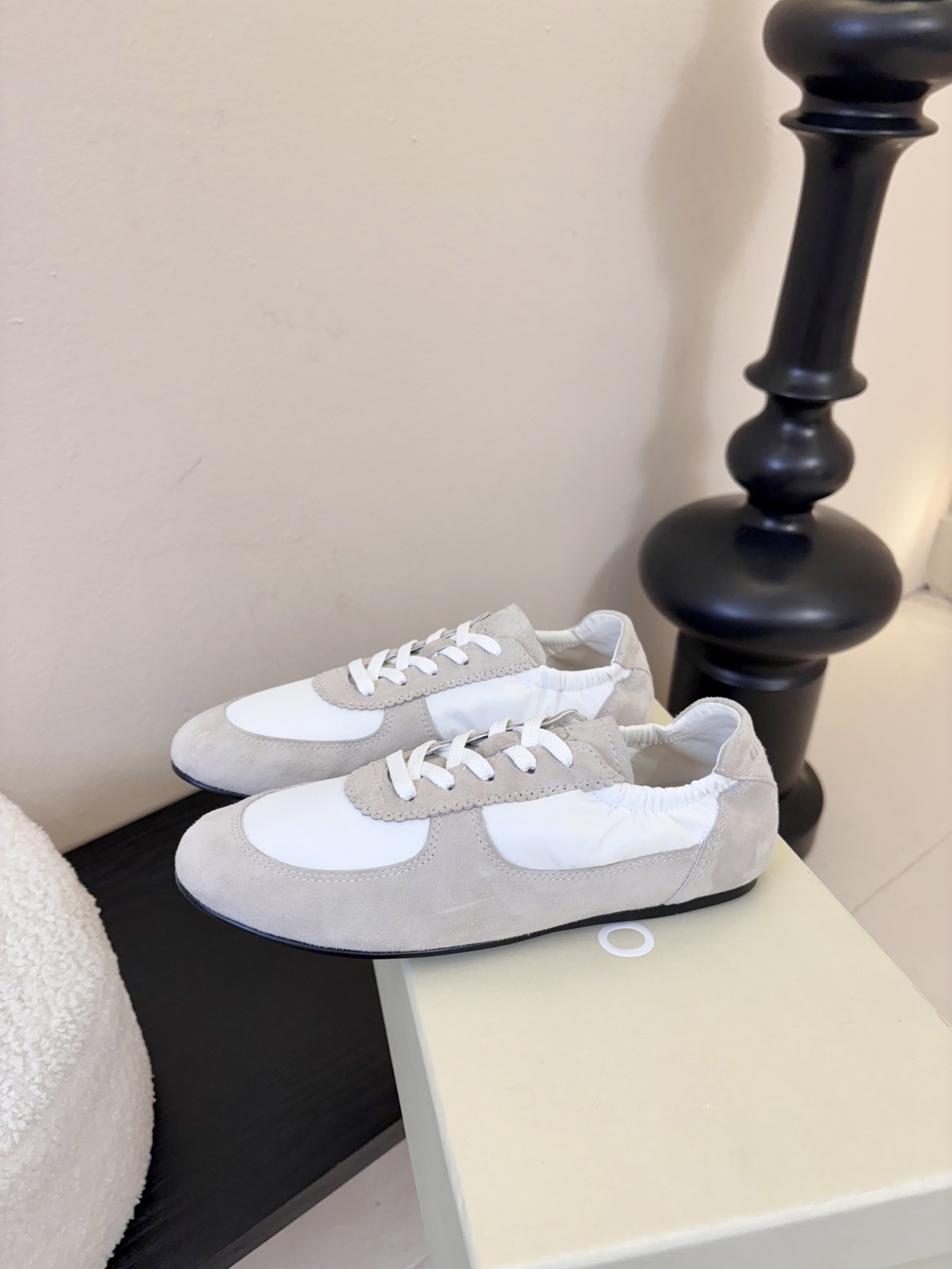 UNFOLIO cambre褶皱芭蕾德训鞋，材料同原版一致，鞋面羊反绒➕防水尼龙织物，内里&垫脚羊皮，尺