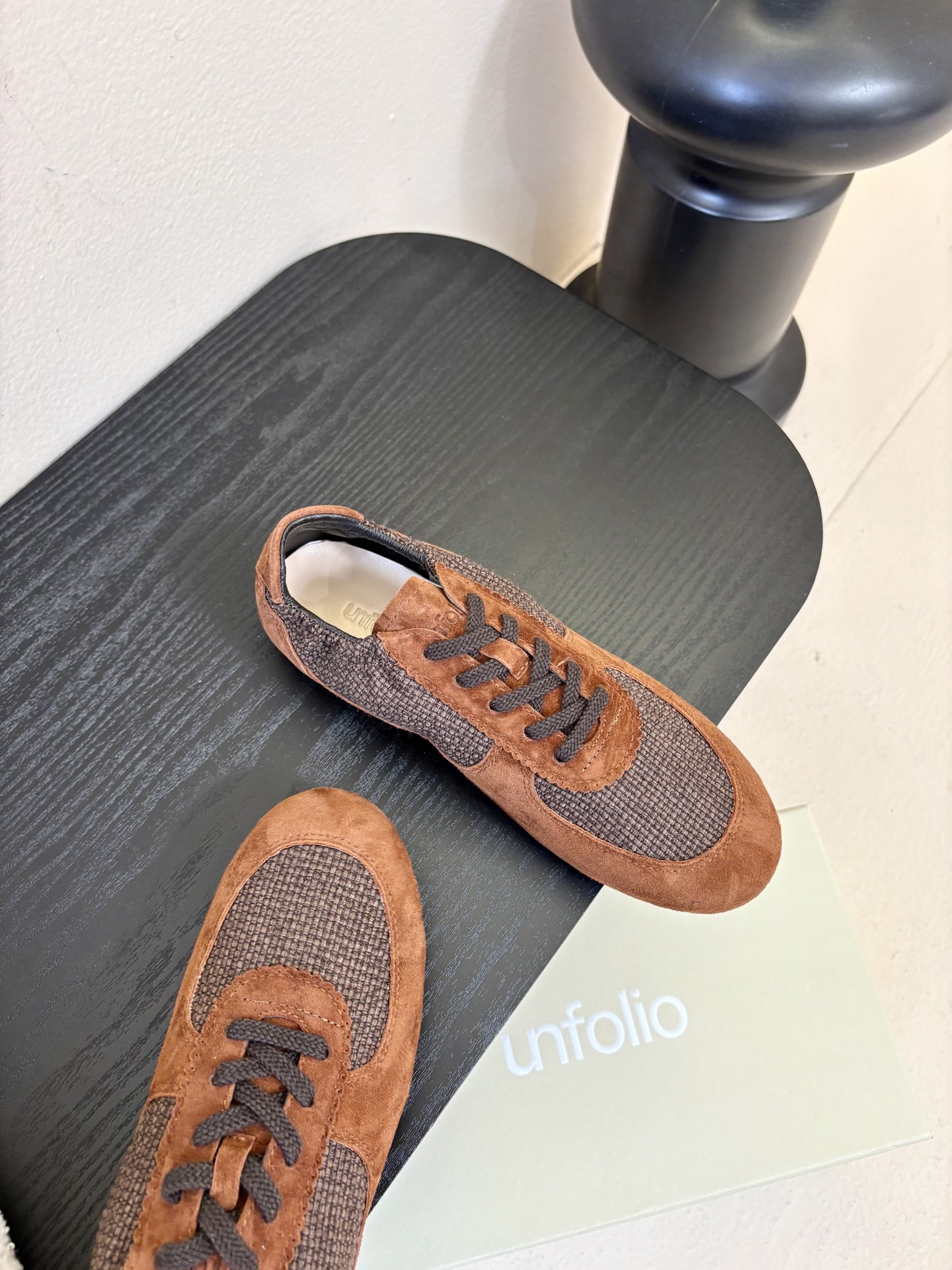 UNFOLIO cambre褶皱芭蕾德训鞋，材料同原版一致，鞋面羊反绒➕防水尼龙织物，内里&垫脚羊皮，尺