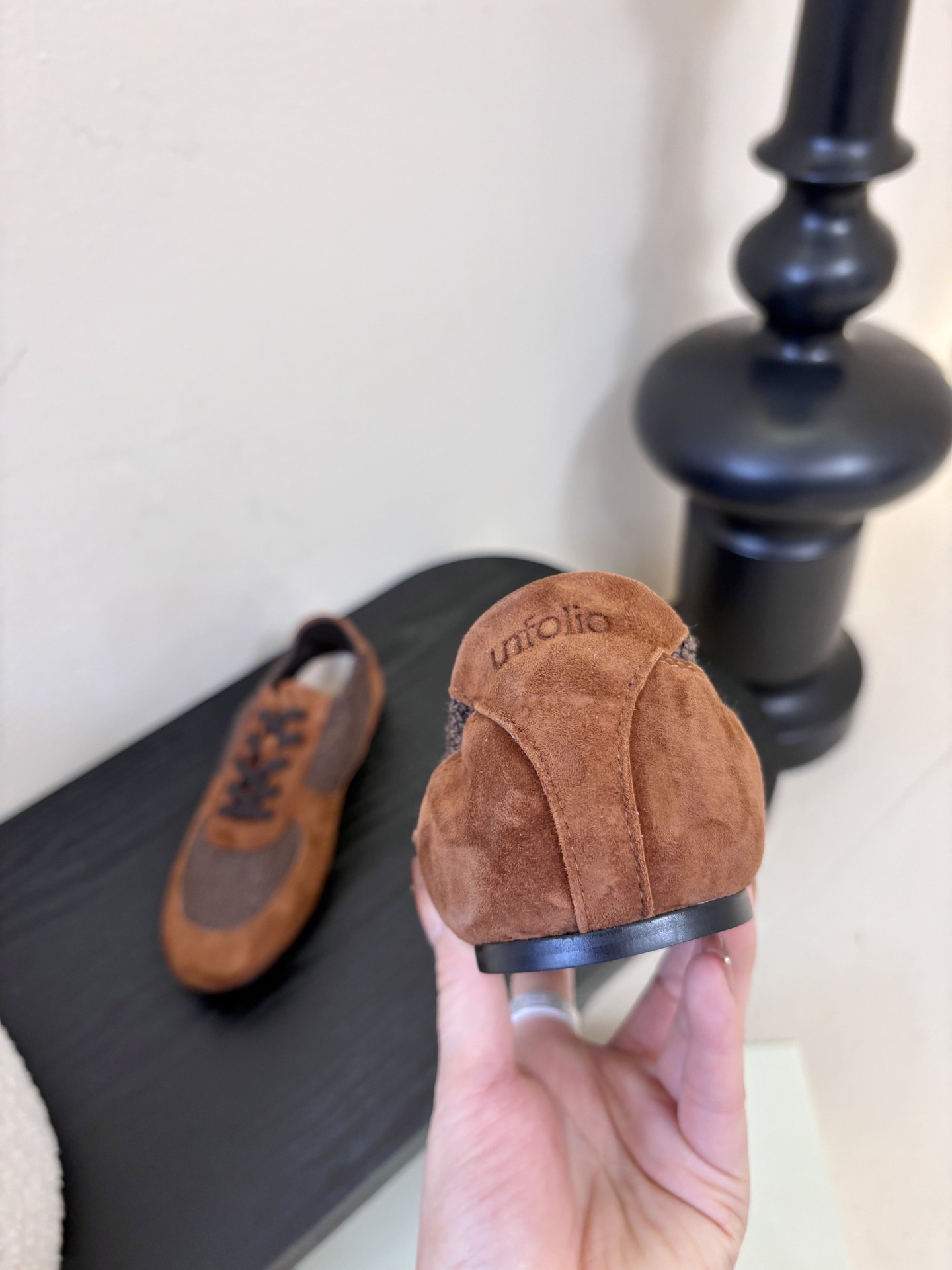 UNFOLIO cambre褶皱芭蕾德训鞋，材料同原版一致，鞋面羊反绒➕防水尼龙织物，内里&垫脚羊皮，尺