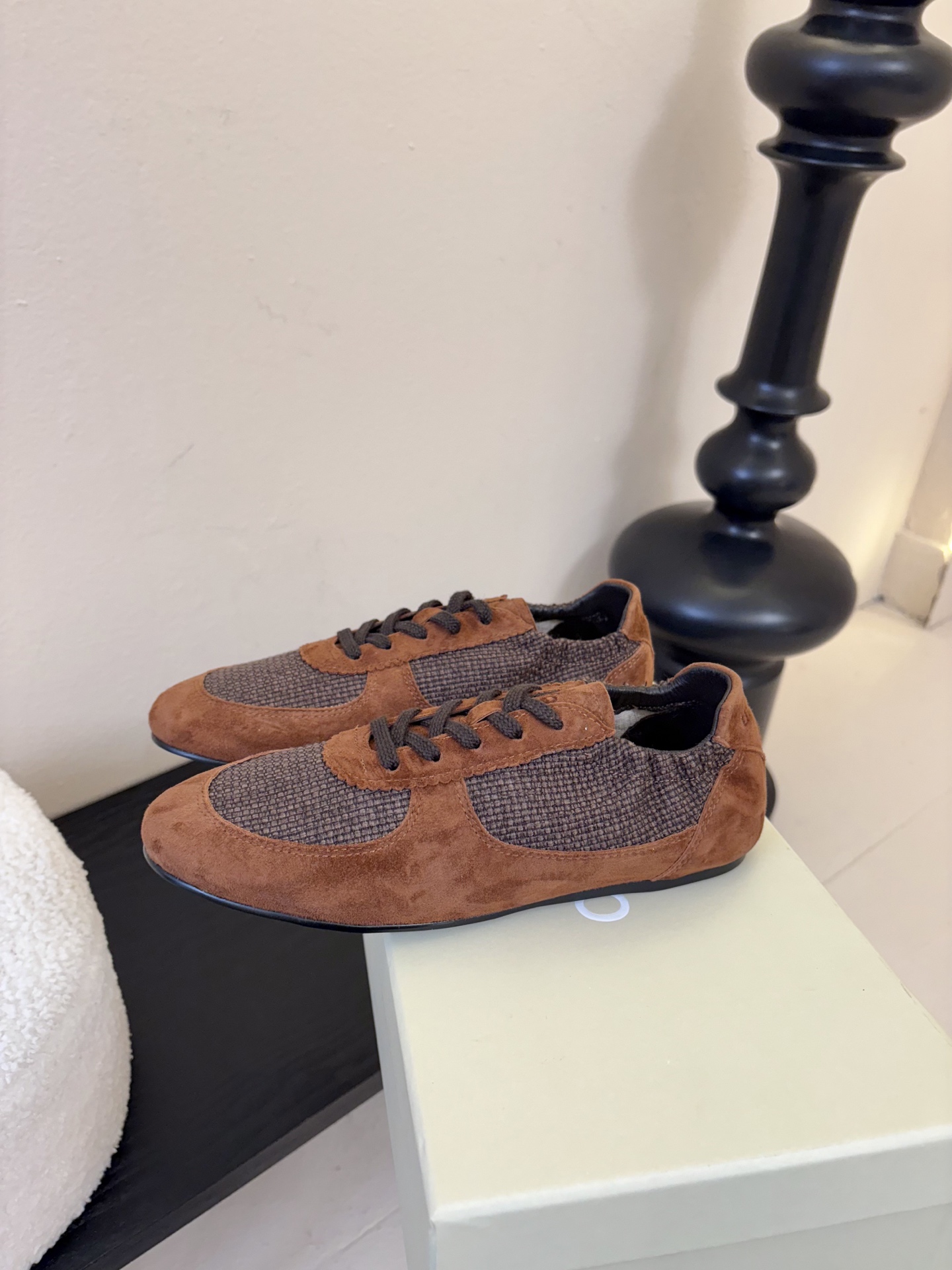 UNFOLIO cambre褶皱芭蕾德训鞋，材料同原版一致，鞋面羊反绒➕防水尼龙织物，内里&垫脚羊皮，尺