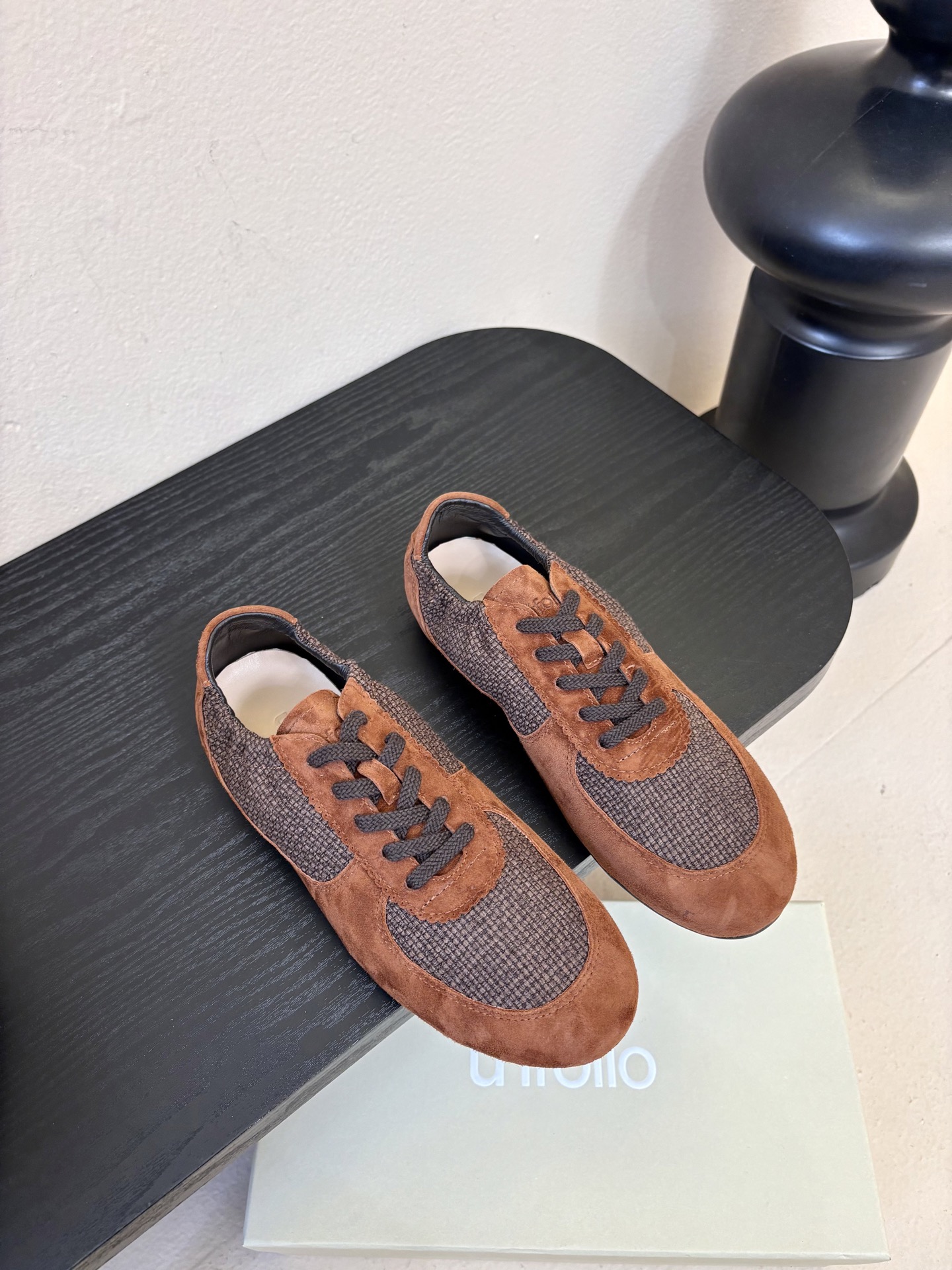 UNFOLIO cambre褶皱芭蕾德训鞋，材料同原版一致，鞋面羊反绒➕防水尼龙织物，内里&垫脚羊皮，尺