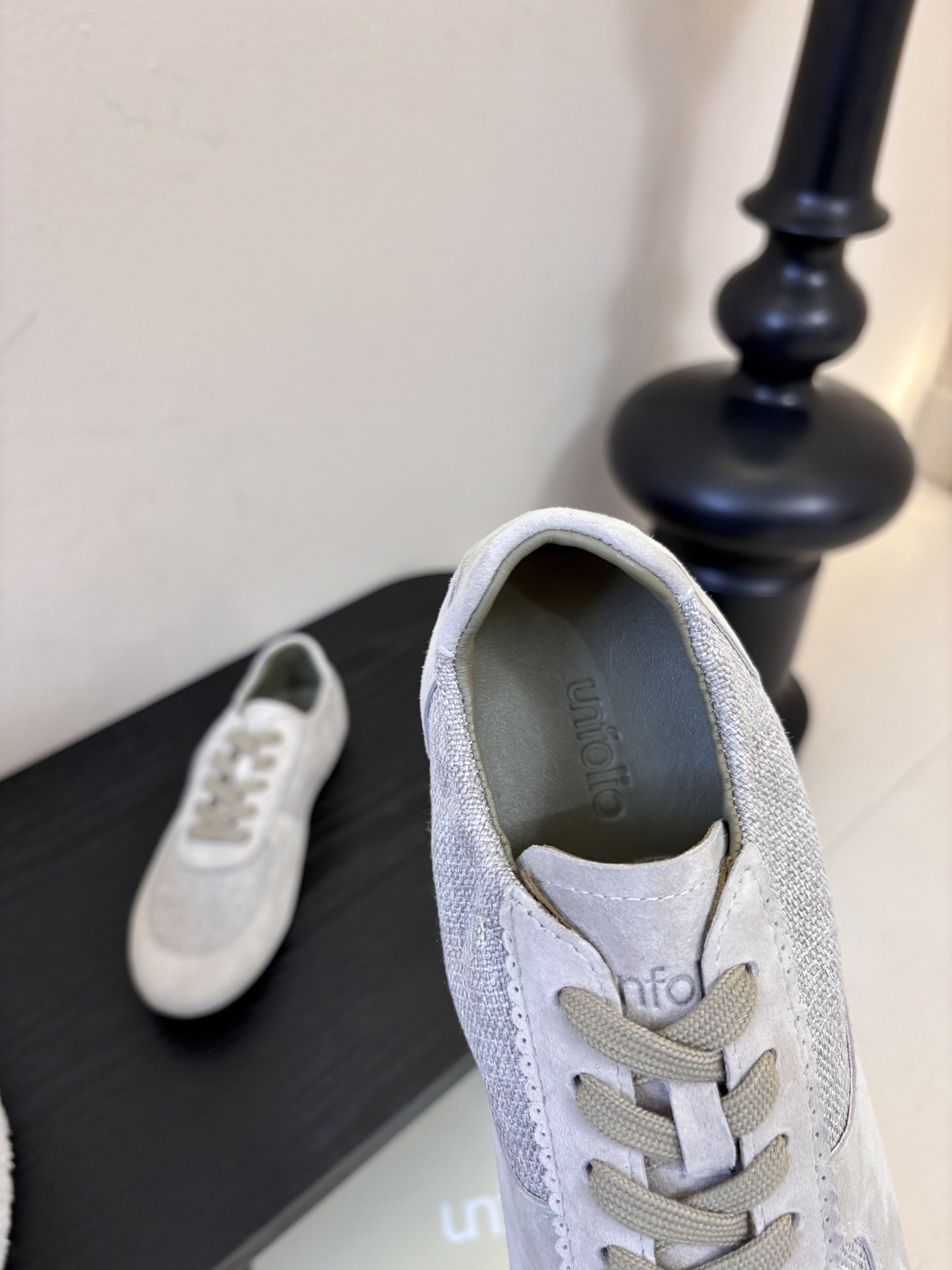 UNFOLIO cambre褶皱芭蕾德训鞋，材料同原版一致，鞋面羊反绒➕防水尼龙织物，内里&垫脚羊皮，尺