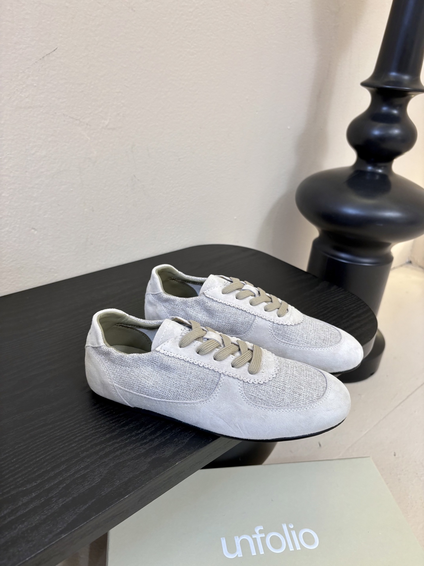 UNFOLIO cambre褶皱芭蕾德训鞋，材料同原版一致，鞋面羊反绒➕防水尼龙织物，内里&垫脚羊皮，尺