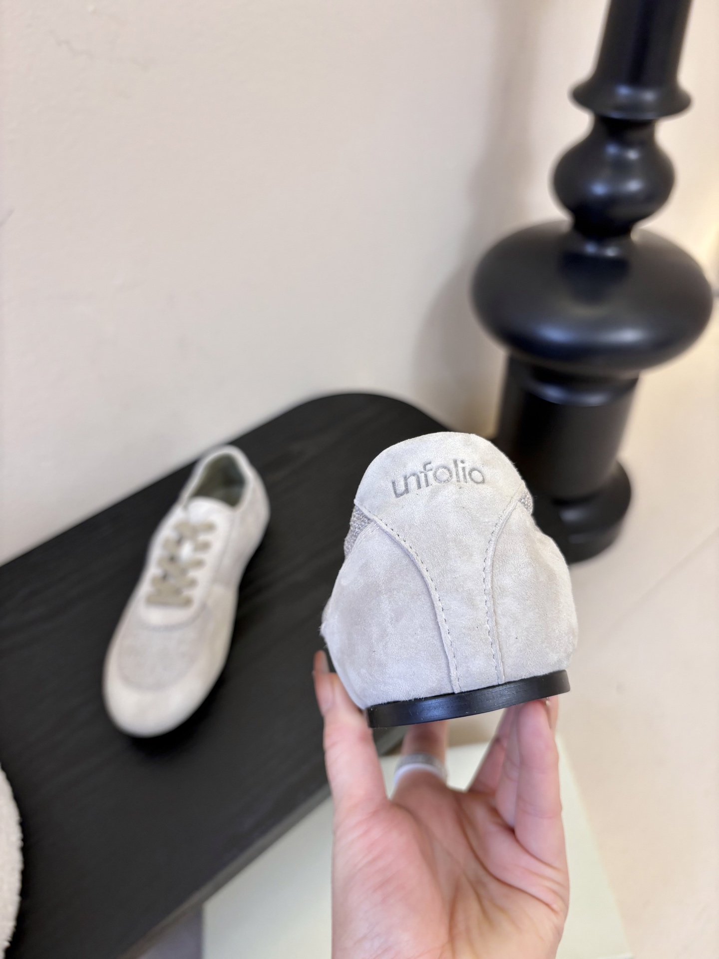 UNFOLIO cambre褶皱芭蕾德训鞋，材料同原版一致，鞋面羊反绒➕防水尼龙织物，内里&垫脚羊皮，尺