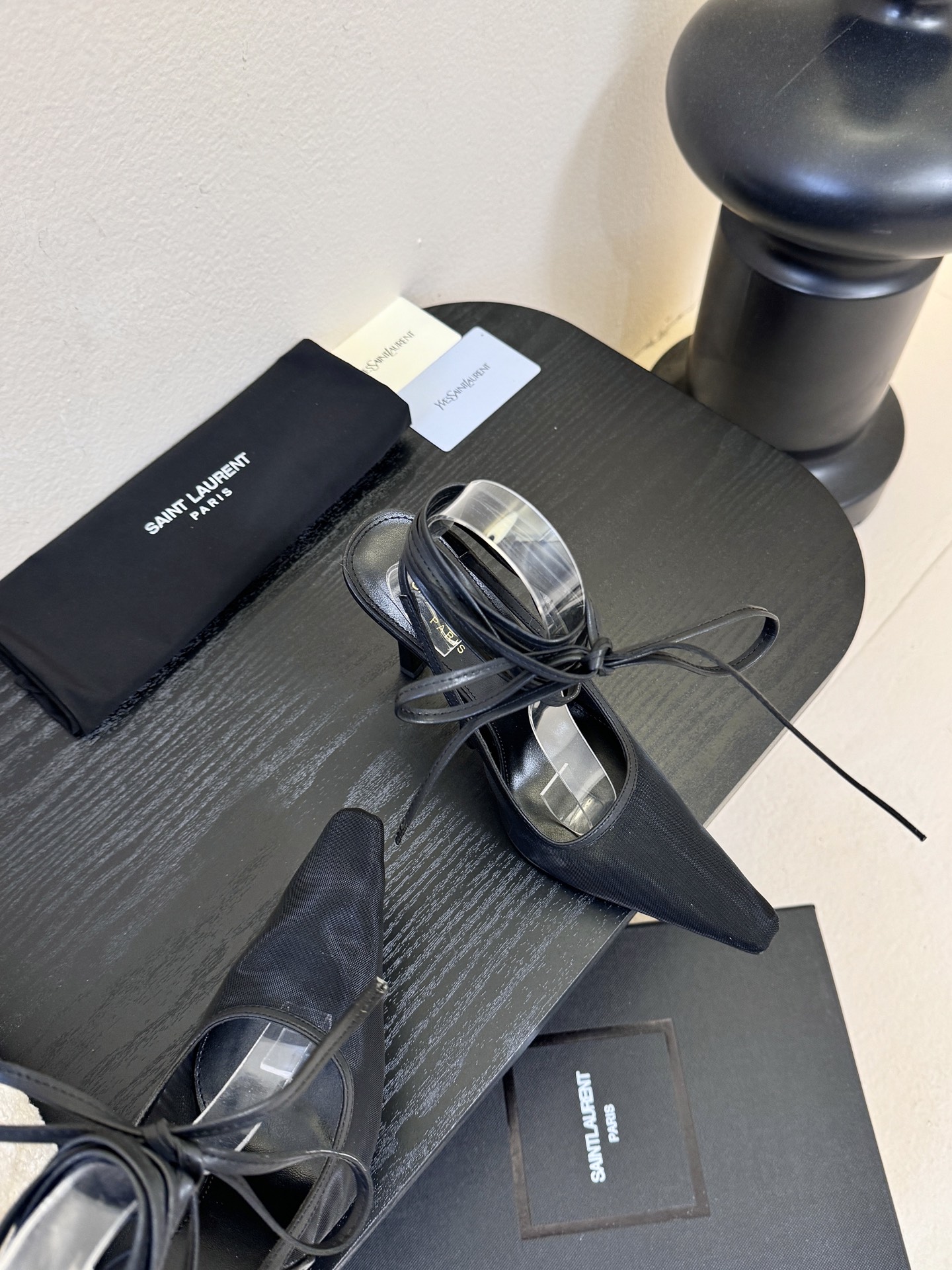 圣罗兰Saint Lauren* ss新YSL Logo小方头凉鞋Ysl走秀款高跟鞋 各种小裙子搭配起来