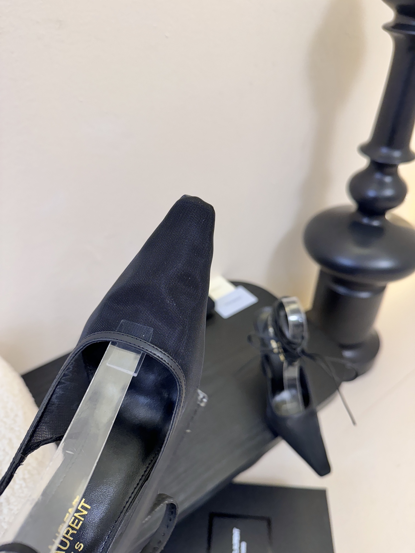 圣罗兰Saint Lauren* ss新YSL Logo小方头凉鞋Ysl走秀款高跟鞋 各种小裙子搭配起来