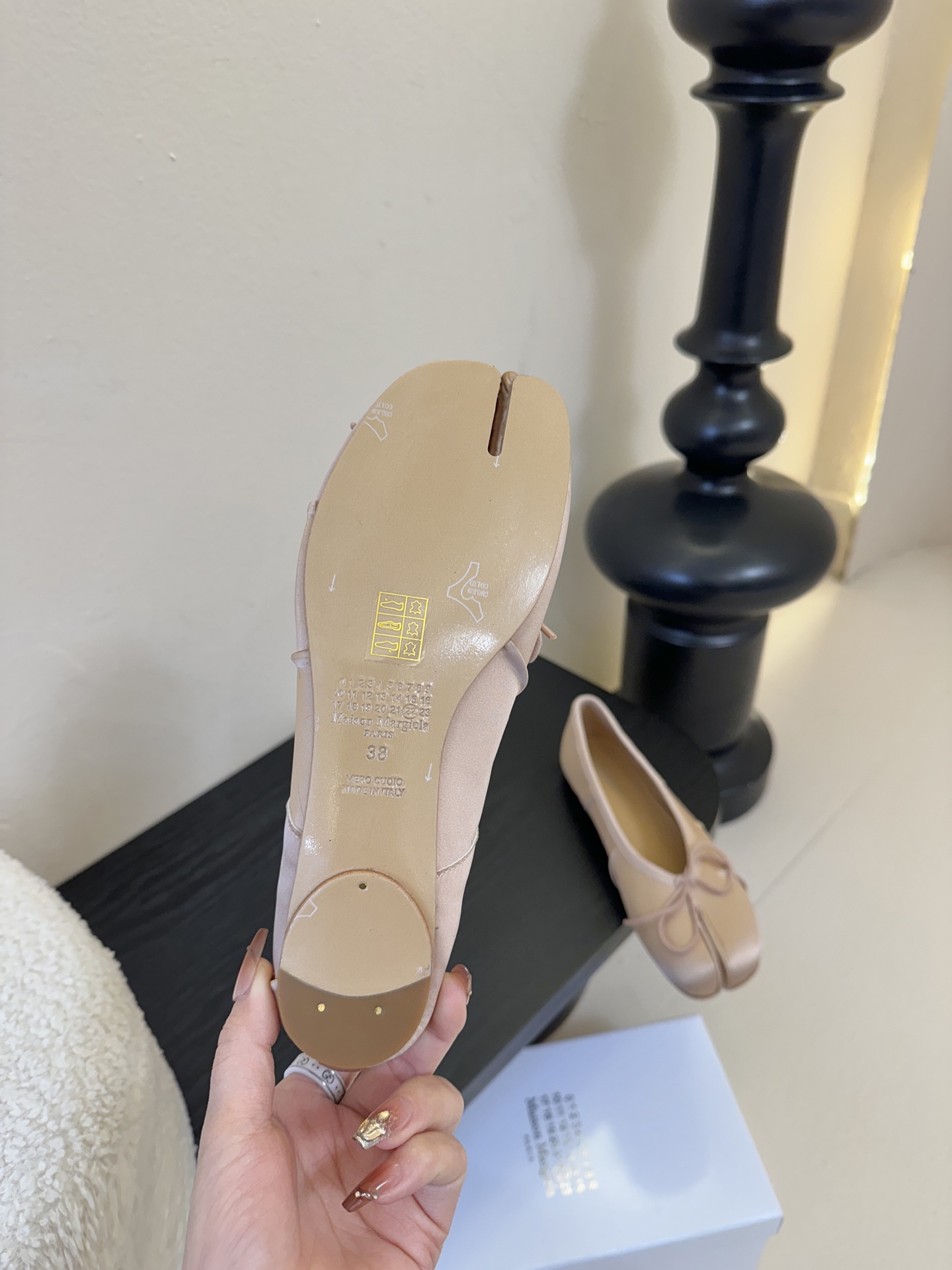 Maison Margiela丨MM6马吉拉新款皱褶分趾鞋 松紧绑带款Tabi分趾鞋 芭蕾舞鞋 原版开模