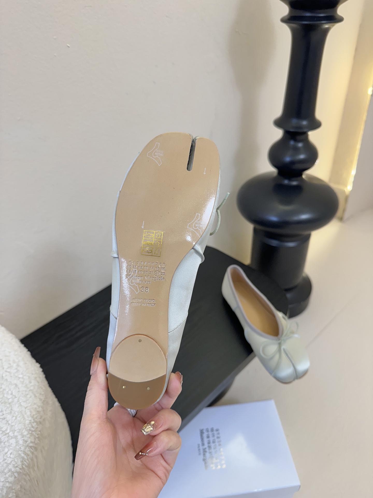 Maison Margiela丨MM6马吉拉新款皱褶分趾鞋 松紧绑带款Tabi分趾鞋 芭蕾舞鞋 原版开模