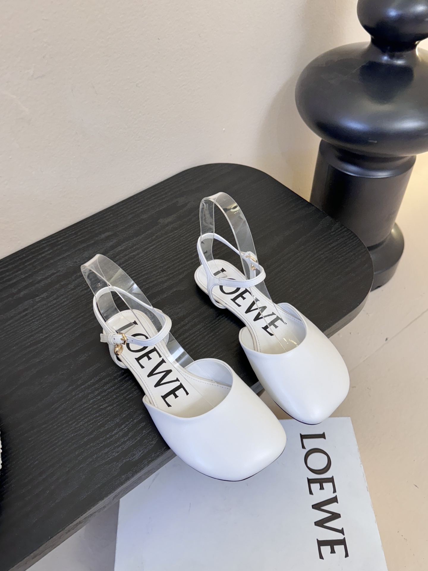LOEWE罗意威 满钻玛丽珍凉鞋王炸组合！💎 冰蓝、黑粉、裸粉三色全配齐平底1cm+高跟8.5cm 不用