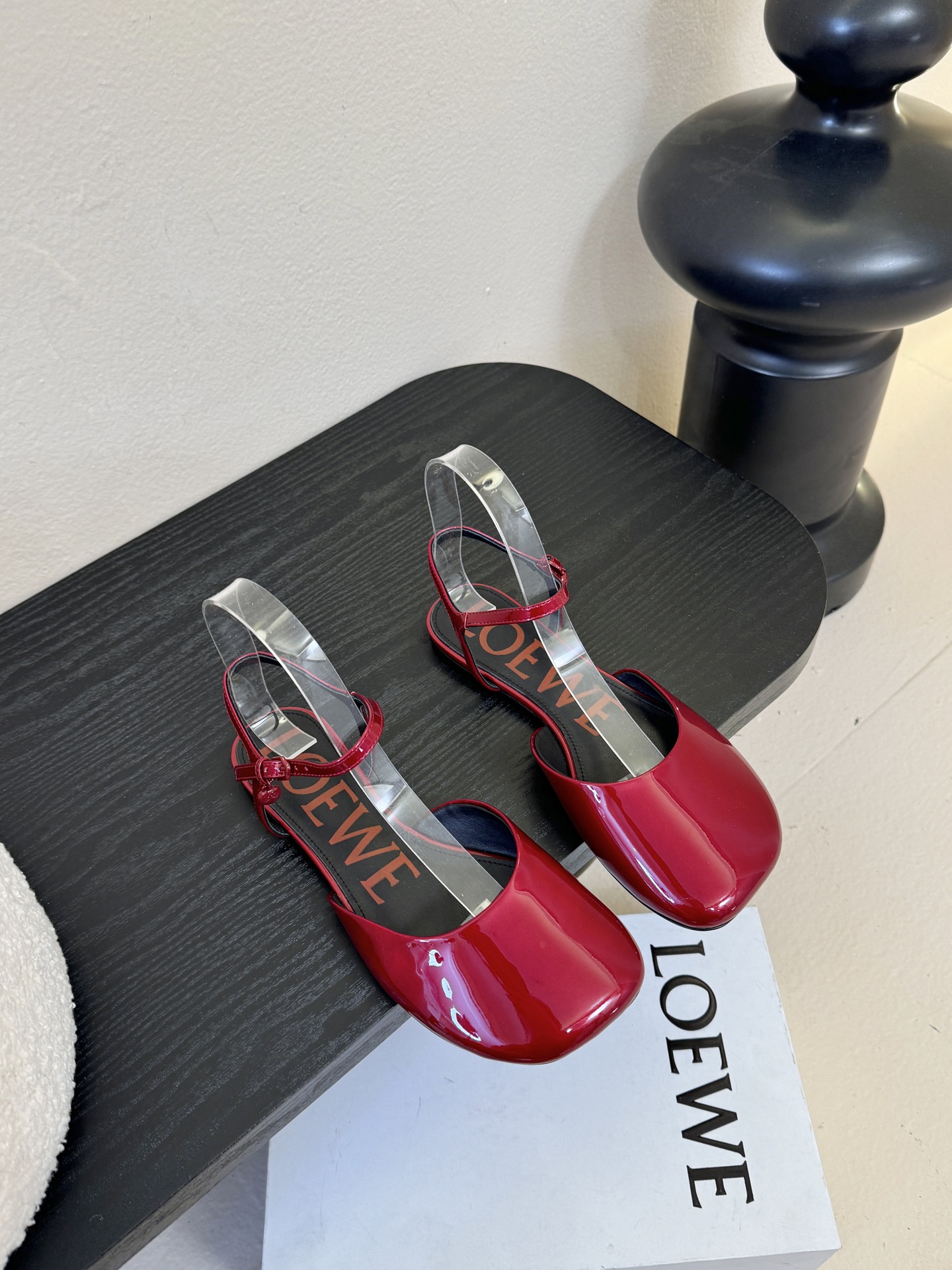 LOEWE罗意威 满钻玛丽珍凉鞋王炸组合！💎 冰蓝、黑粉、裸粉三色全配齐平底1cm+高跟8.5cm 不用