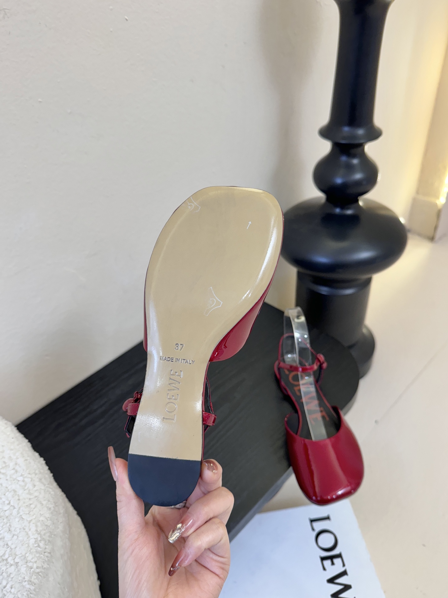 LOEWE罗意威 满钻玛丽珍凉鞋王炸组合！💎 冰蓝、黑粉、裸粉三色全配齐平底1cm+高跟8.5cm 不用