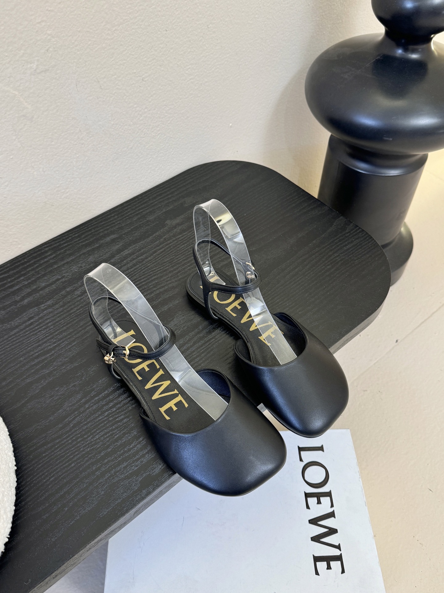 LOEWE罗意威 满钻玛丽珍凉鞋王炸组合！💎 冰蓝、黑粉、裸粉三色全配齐平底1cm+高跟8.5cm 不用
