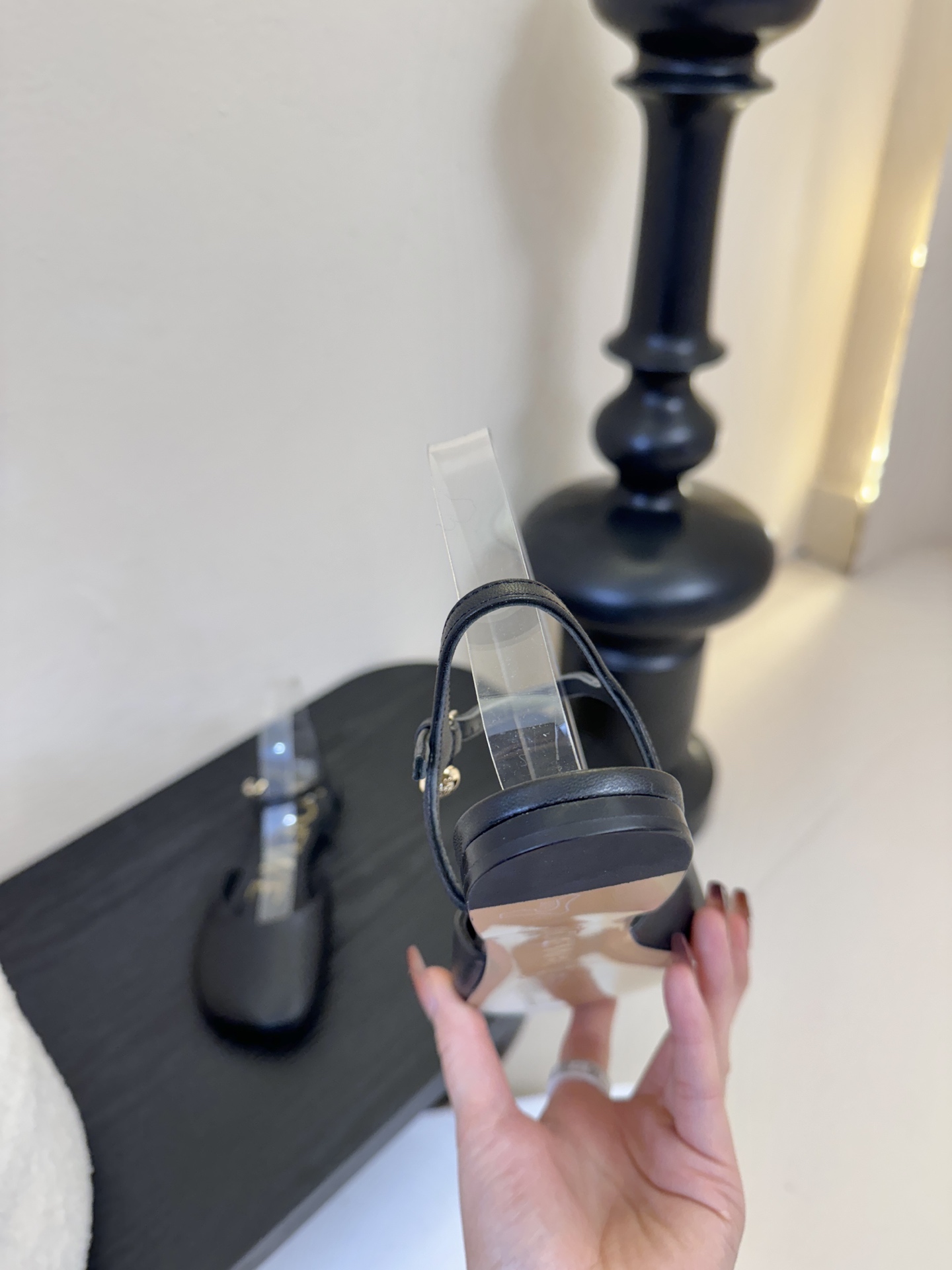 LOEWE罗意威 满钻玛丽珍凉鞋王炸组合！💎 冰蓝、黑粉、裸粉三色全配齐平底1cm+高跟8.5cm 不用