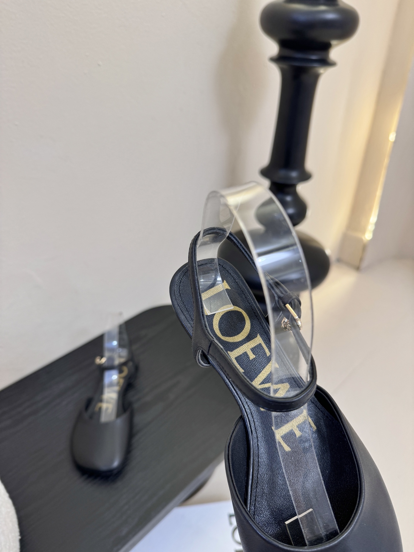 LOEWE罗意威 满钻玛丽珍凉鞋王炸组合！💎 冰蓝、黑粉、裸粉三色全配齐平底1cm+高跟8.5cm 不用